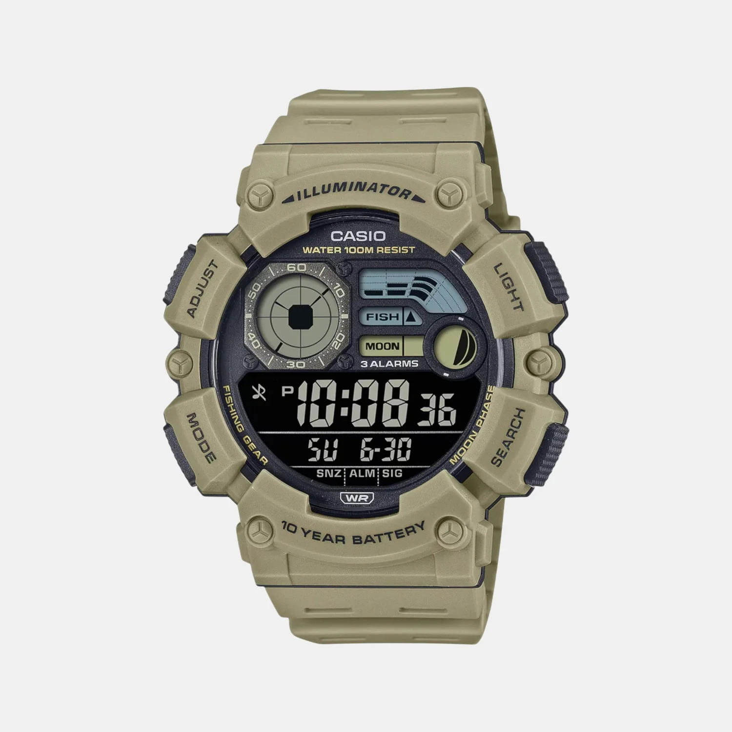 Youth Men Quartz Black Dial Digital Resin Watch D351