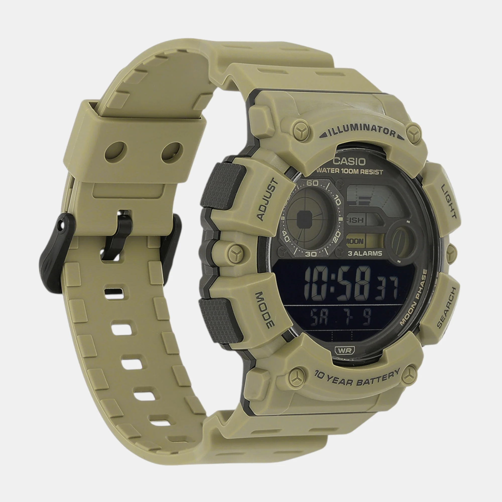 Youth Men Quartz Black Dial Digital Resin Watch D351 - Image 4