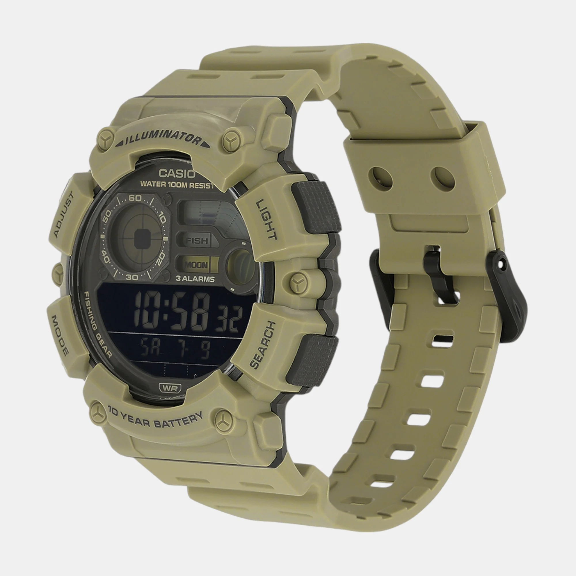 Youth Men Quartz Black Dial Digital Resin Watch D351 - Image 5