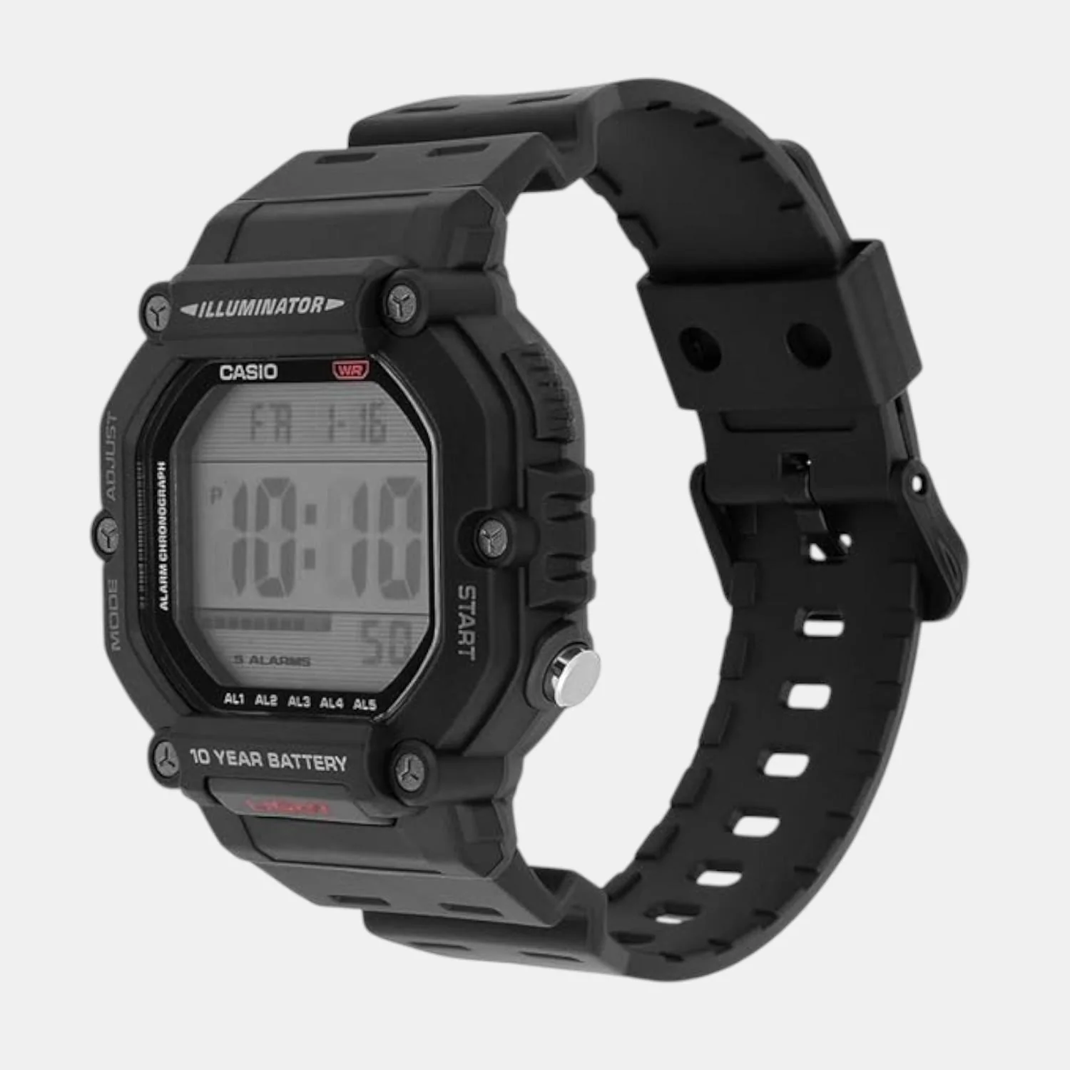 Youth Men Quartz Black Dial Digital Resin Watch D386 - Image 4