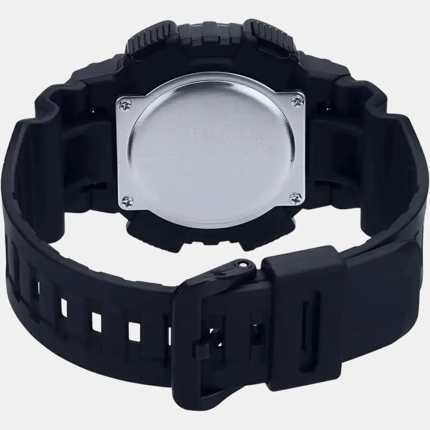 Youth Men Quartz Blue Dial Analog-Digital Resin Watch AD221 - Image 4