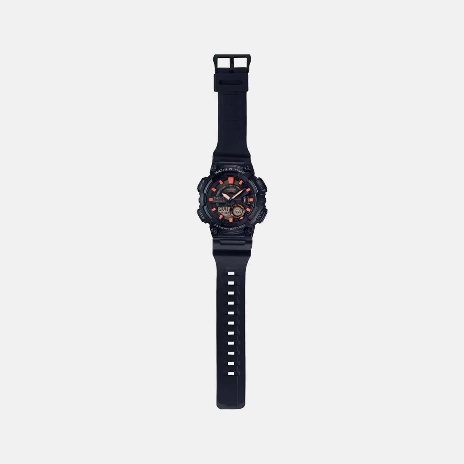Youth Men Quartz Blue Dial Analog-Digital Resin Watch AD221 - Image 9