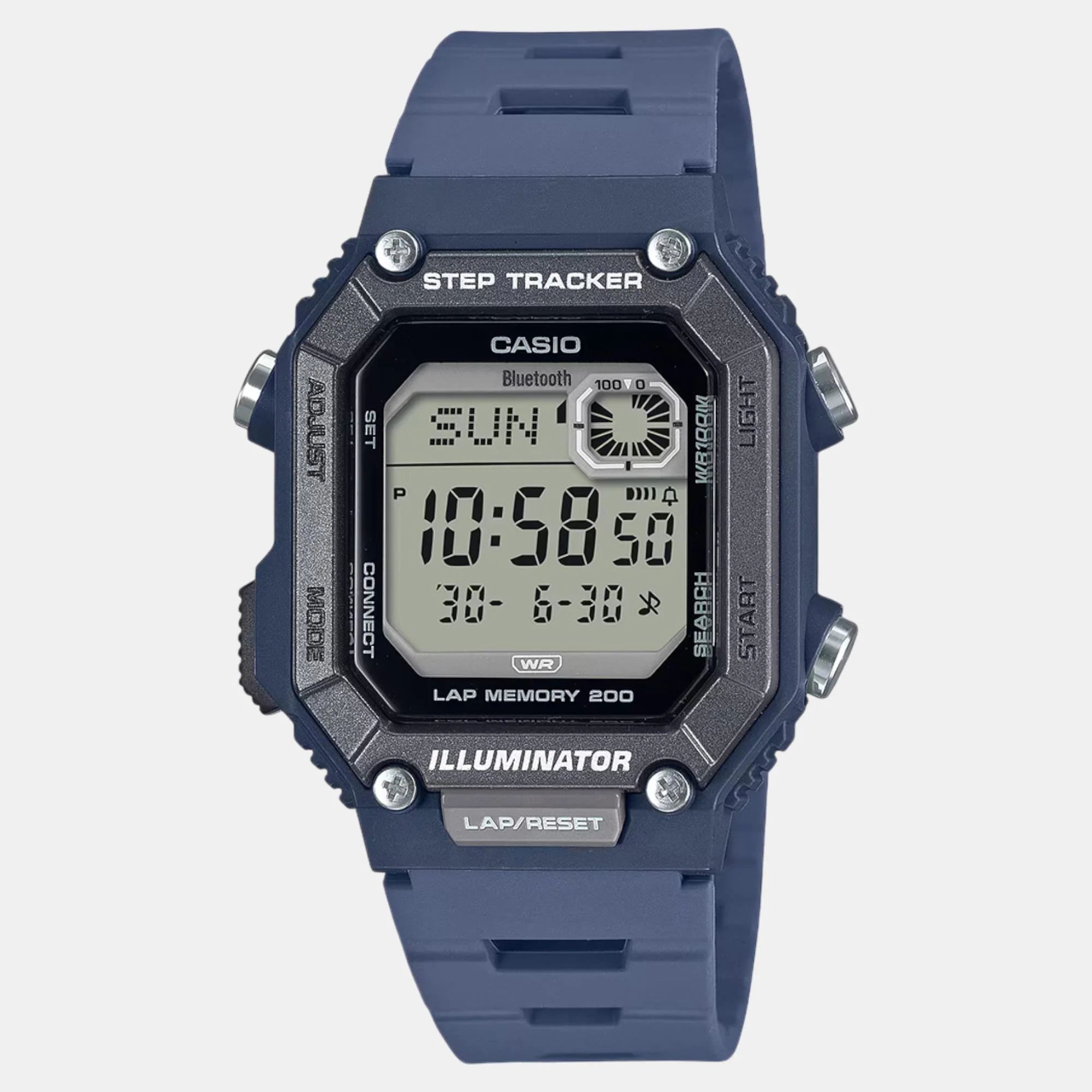 Youth Men Quartz Black Dial Digital Resin Watch D353 - Image 2