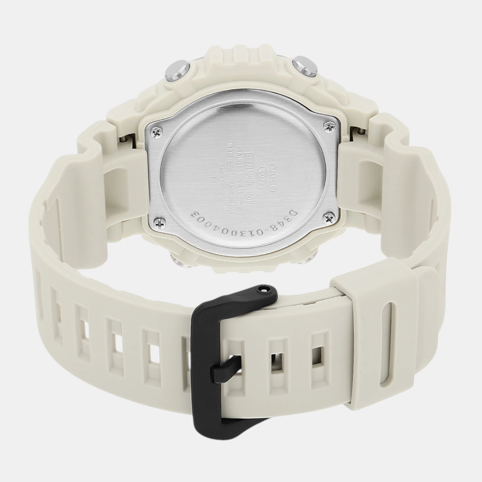 Youth Men Quartz Cream Dial Digital Resin Watch D348 - Image 6