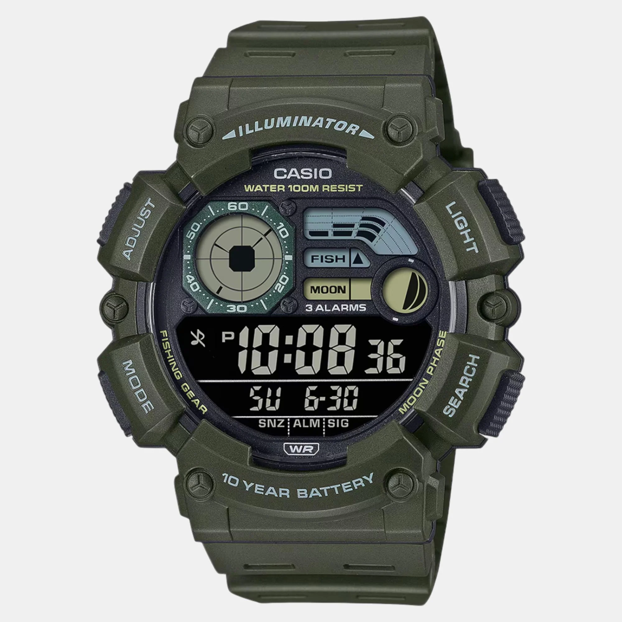 Youth Men Quartz Dark Grey Dial Digital Resin Watch D350 - Image 2