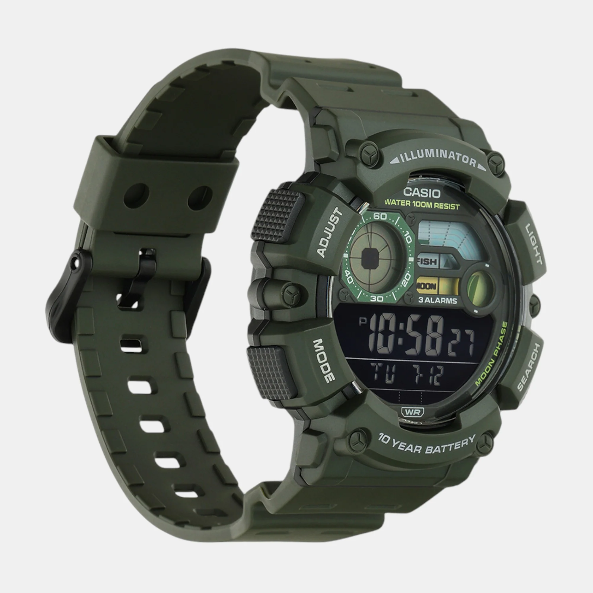 Youth Men Quartz Dark Grey Dial Digital Resin Watch D350 - Image 6