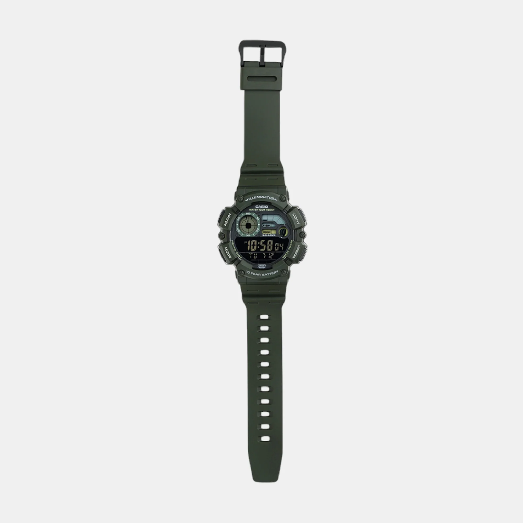 Youth Men Quartz Dark Grey Dial Digital Resin Watch D350 - Image 8