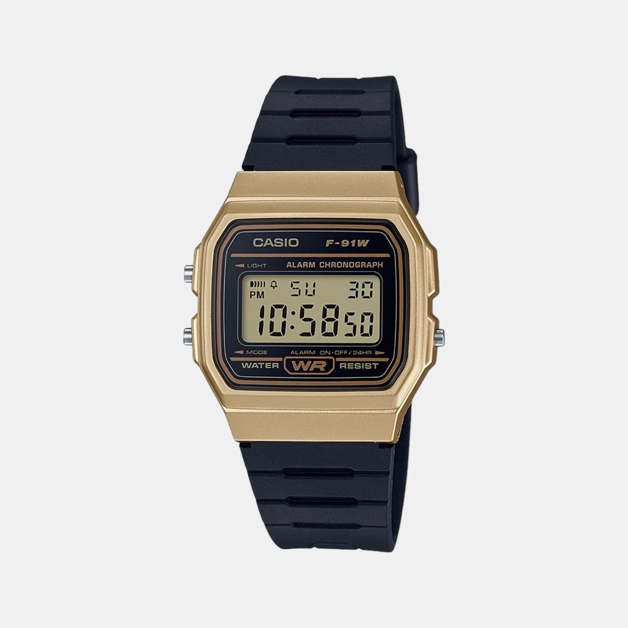 Youth Men Quartz Gold Dial Digital Resin Watch D142