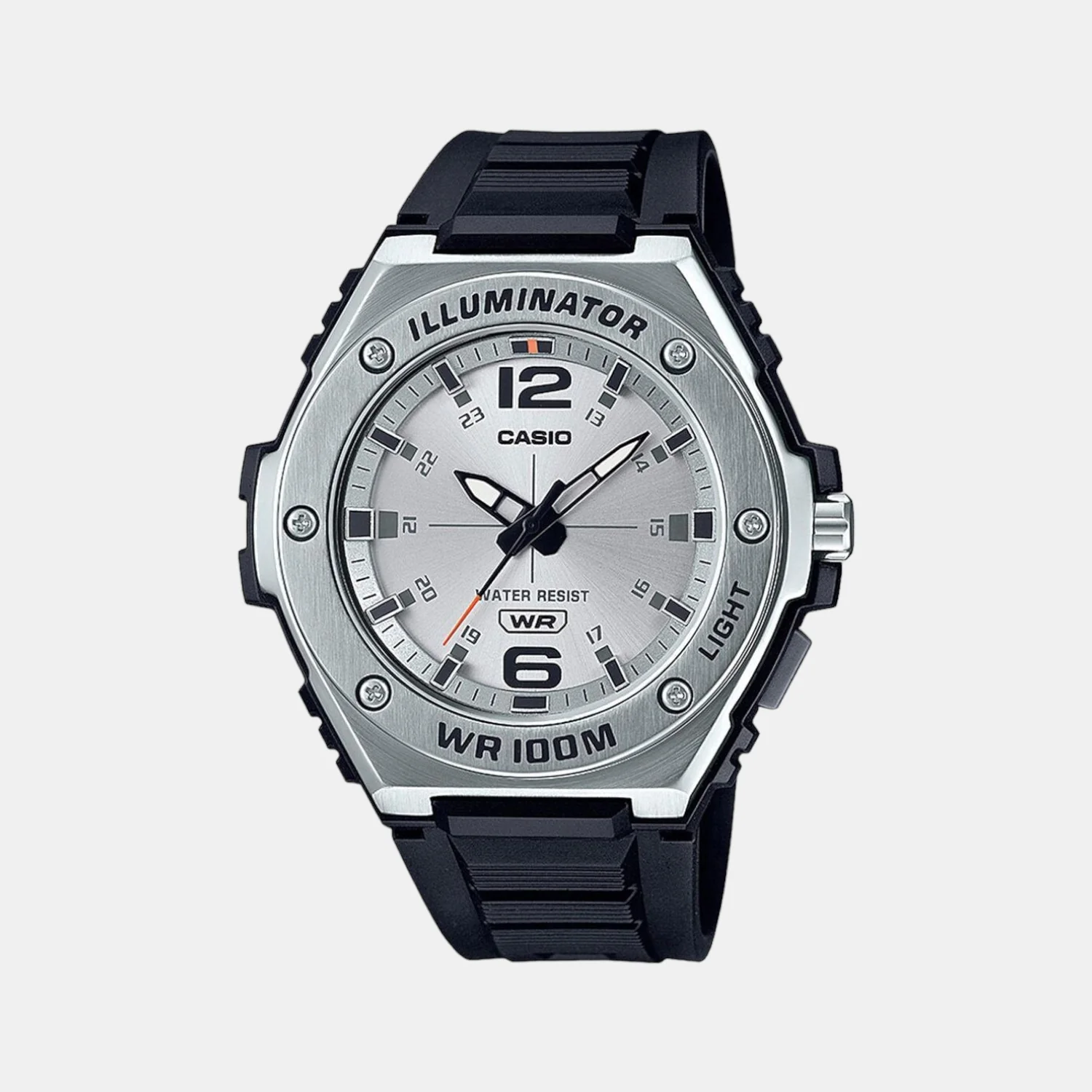 Youth Men Quartz Grey Dial Analog-Digital Resin Watch AD261
