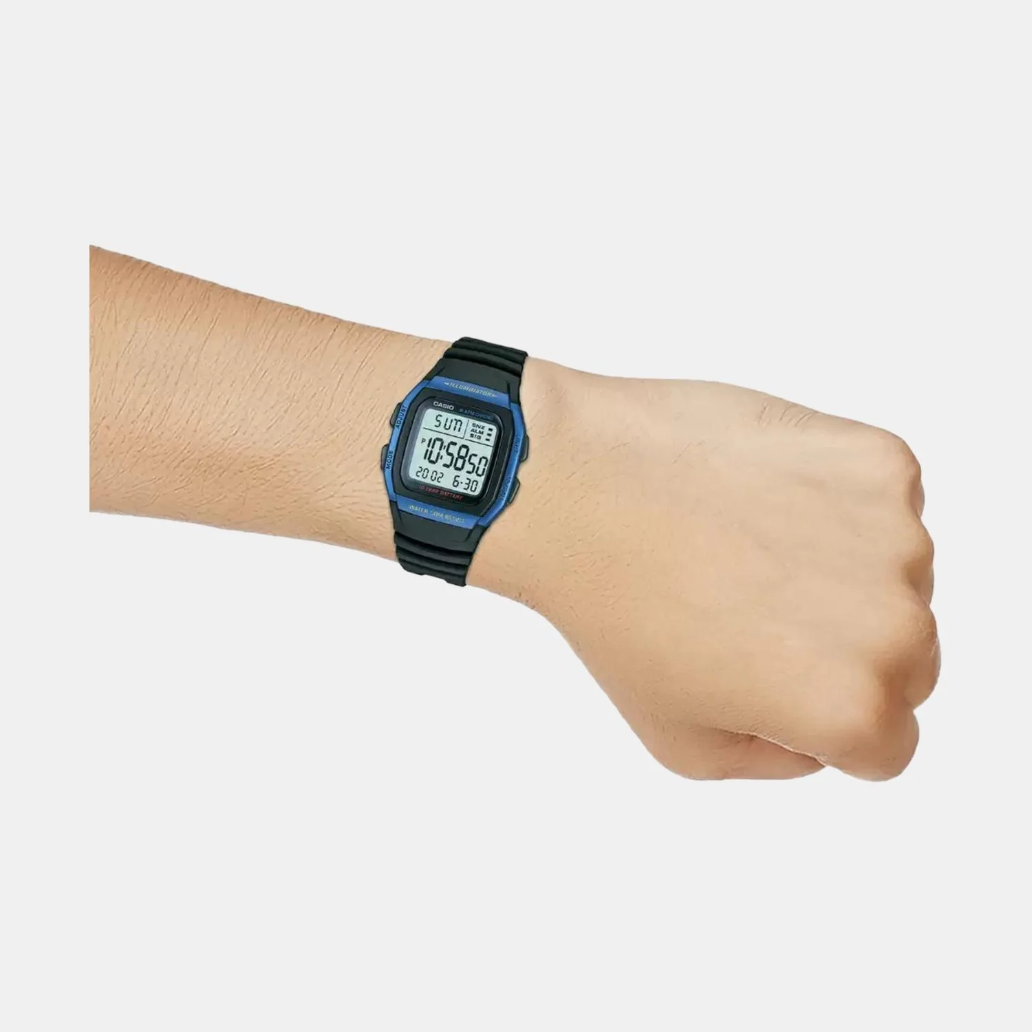 Youth Men Quartz Grey Dial Digital Resin Watch D055 - Image 8