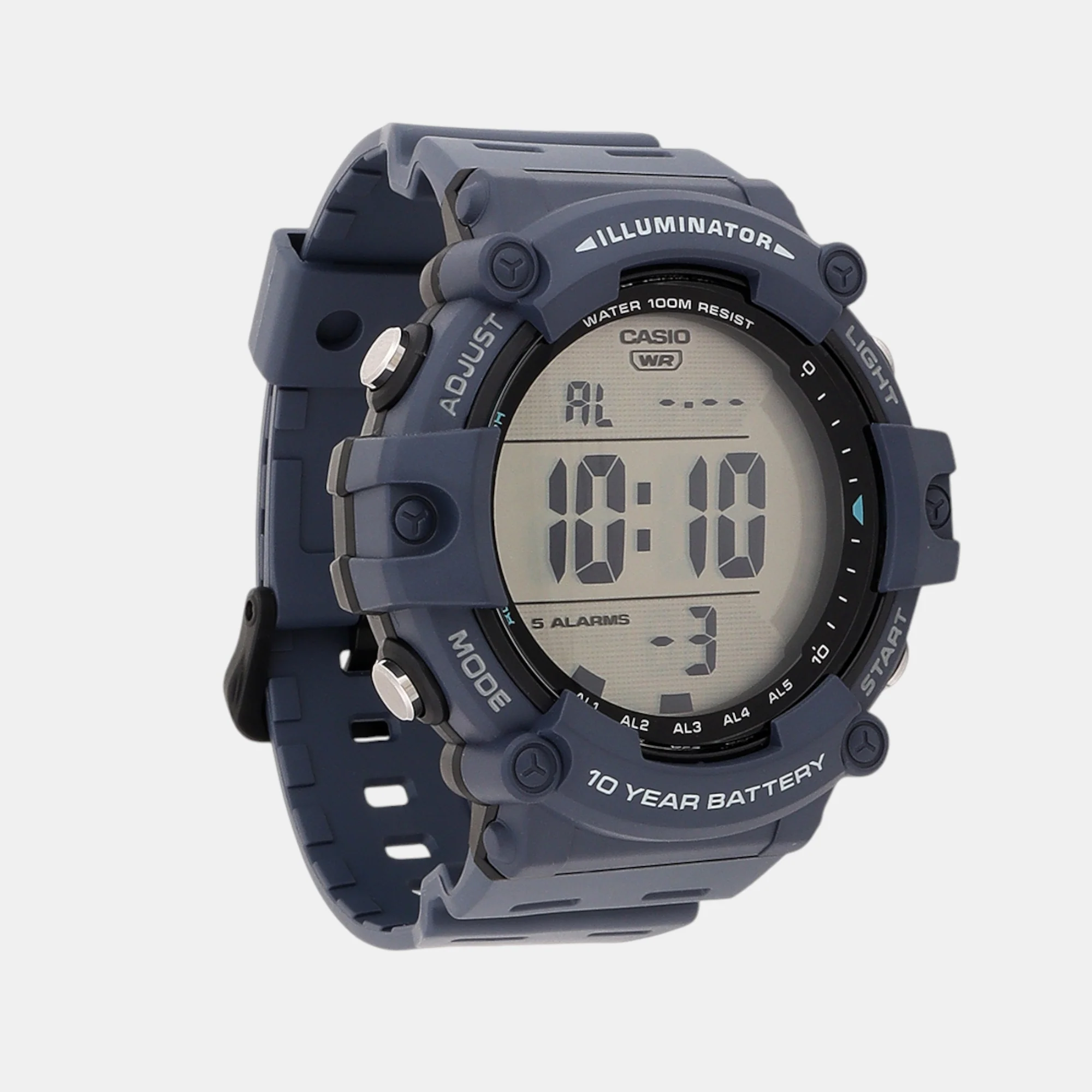 Youth Men Quartz Navy Blue Dial Digital Resin Watch D319 - Image 4