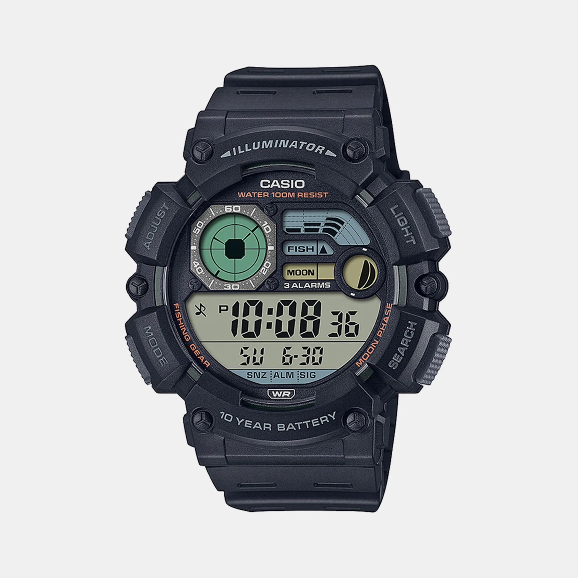 Youth Men Quartz Black Dial Digital Resin Watch D292 - Image 2