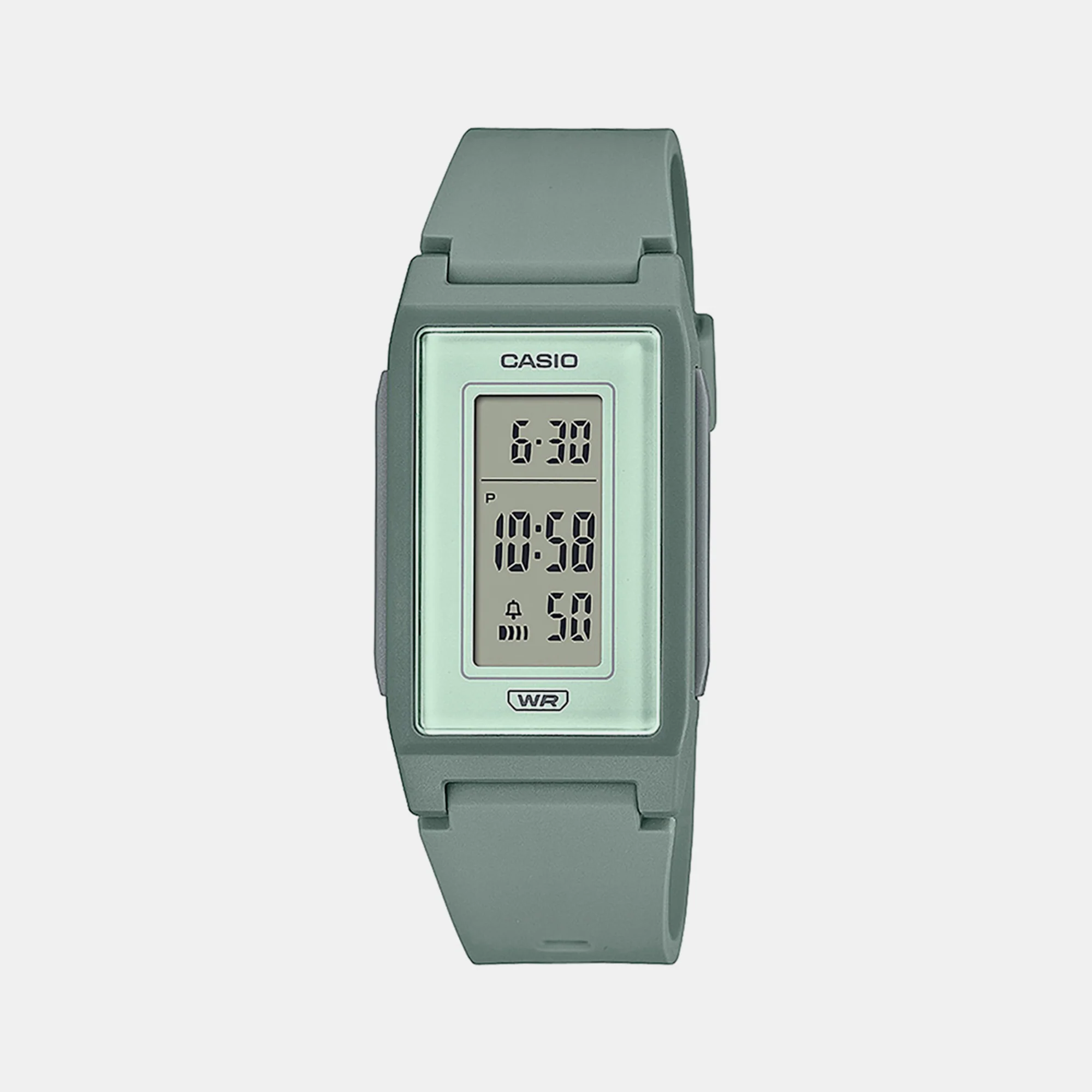 Youth Men Quartz Green Dial Digital Resin Watch D297