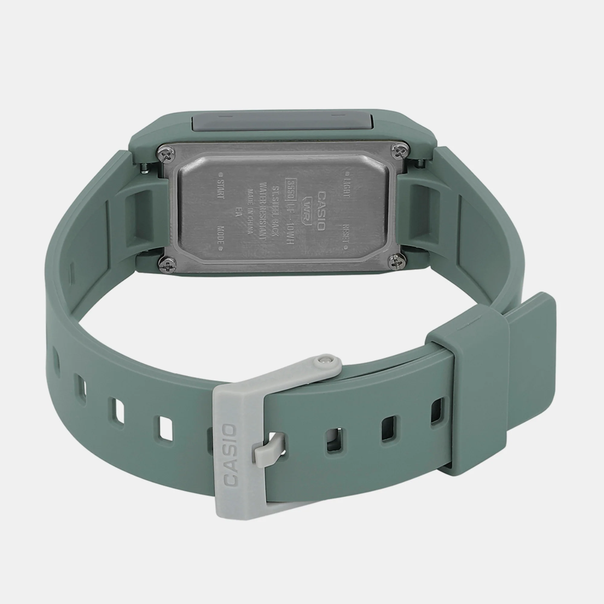 Youth Men Quartz Green Dial Digital Resin Watch D297 - Image 4