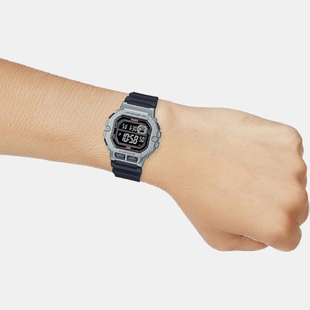 Youth Unisex Quartz Black Dial Digital Resin Watch D270 - Image 6