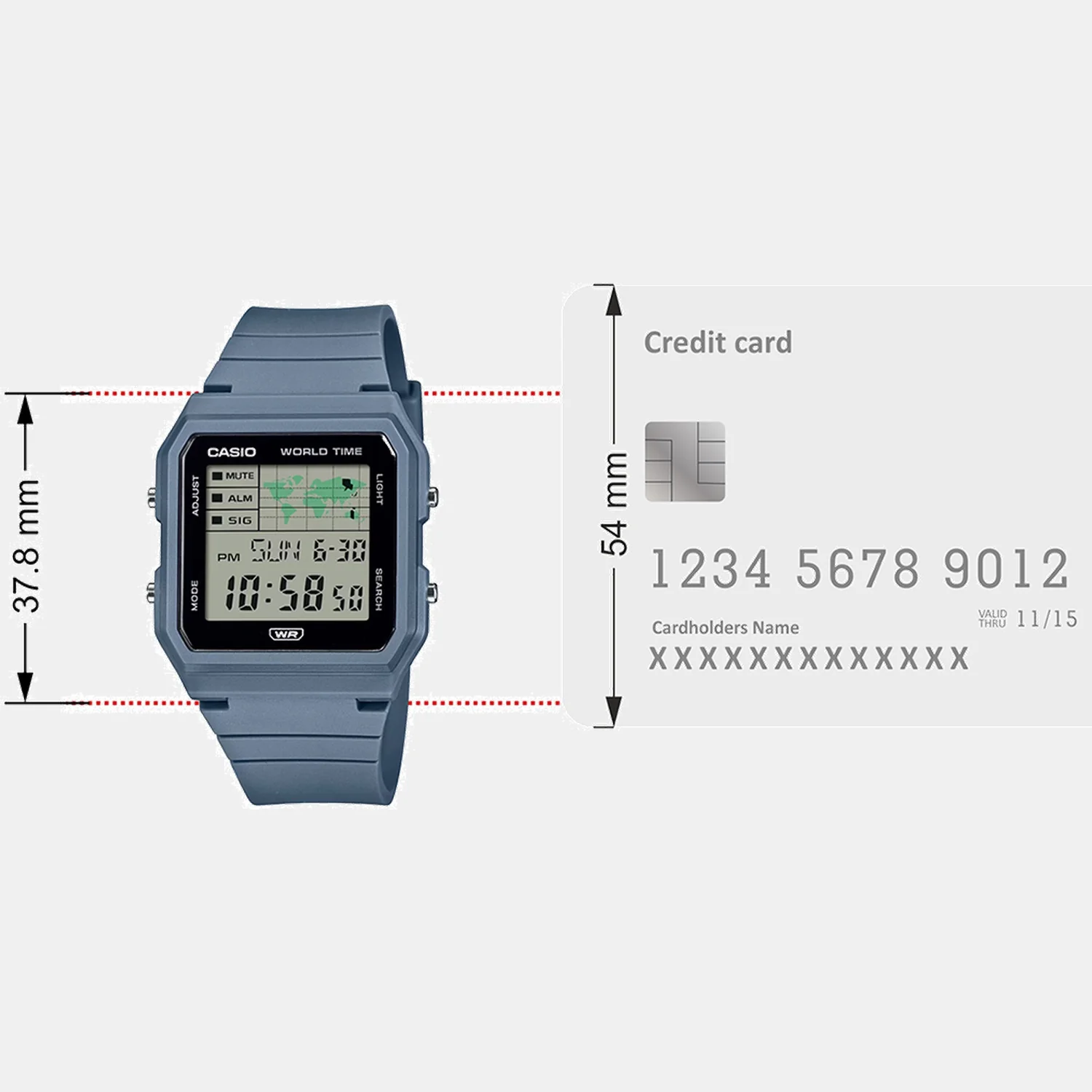 Youth Unisex Quartz Black Dial Digital Resin Watch D397 - Image 8