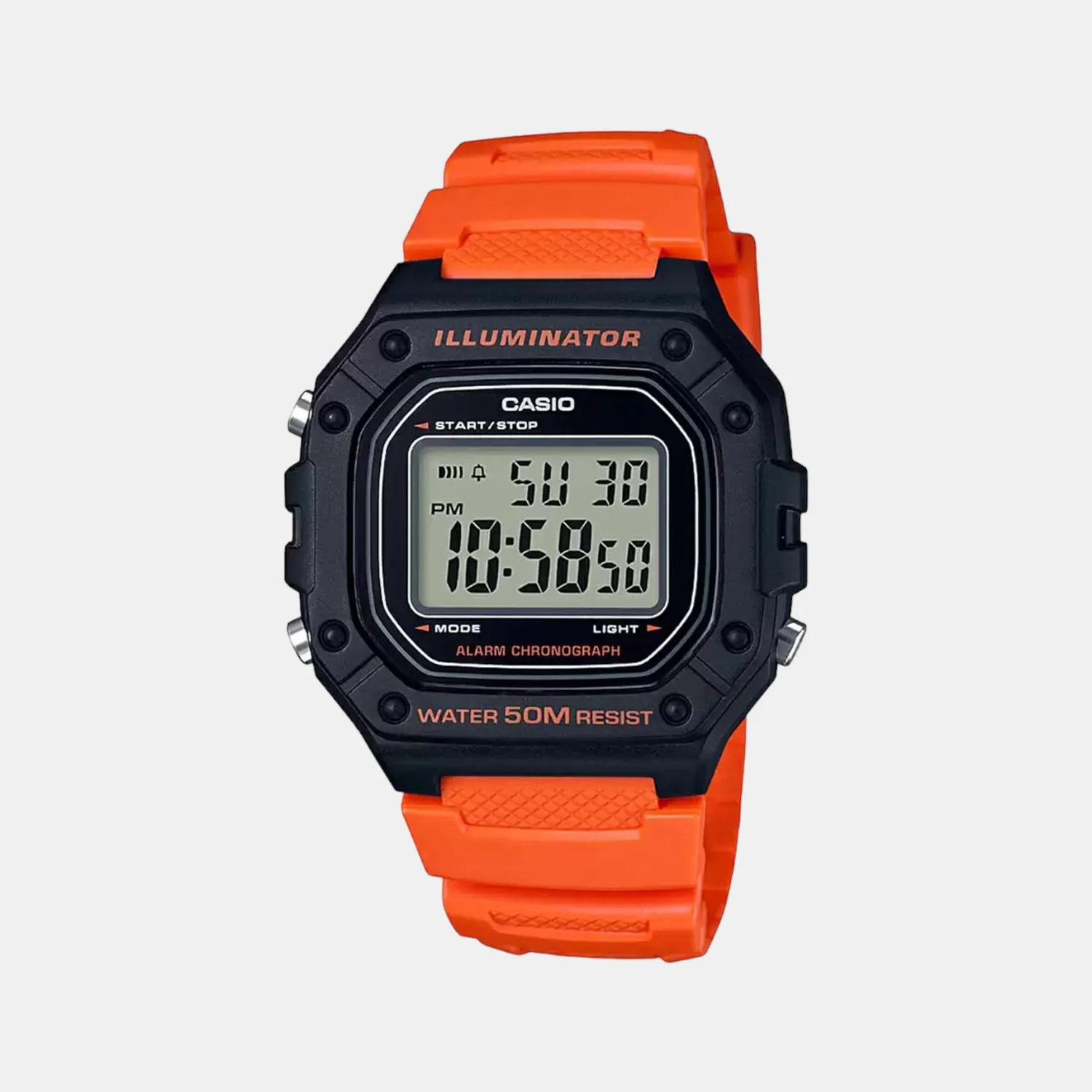 Youth Unisex Quartz Black Dial Digital Resin Watch I112