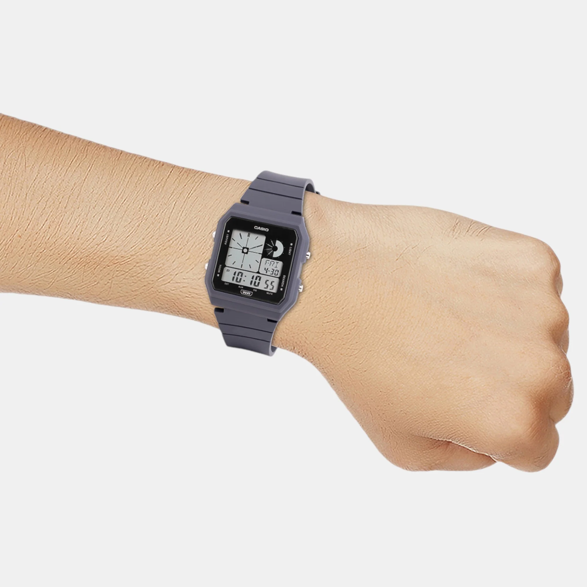 Youth Unisex Quartz Dark Grey Dial Digital Resin Watch D314 - Image 8