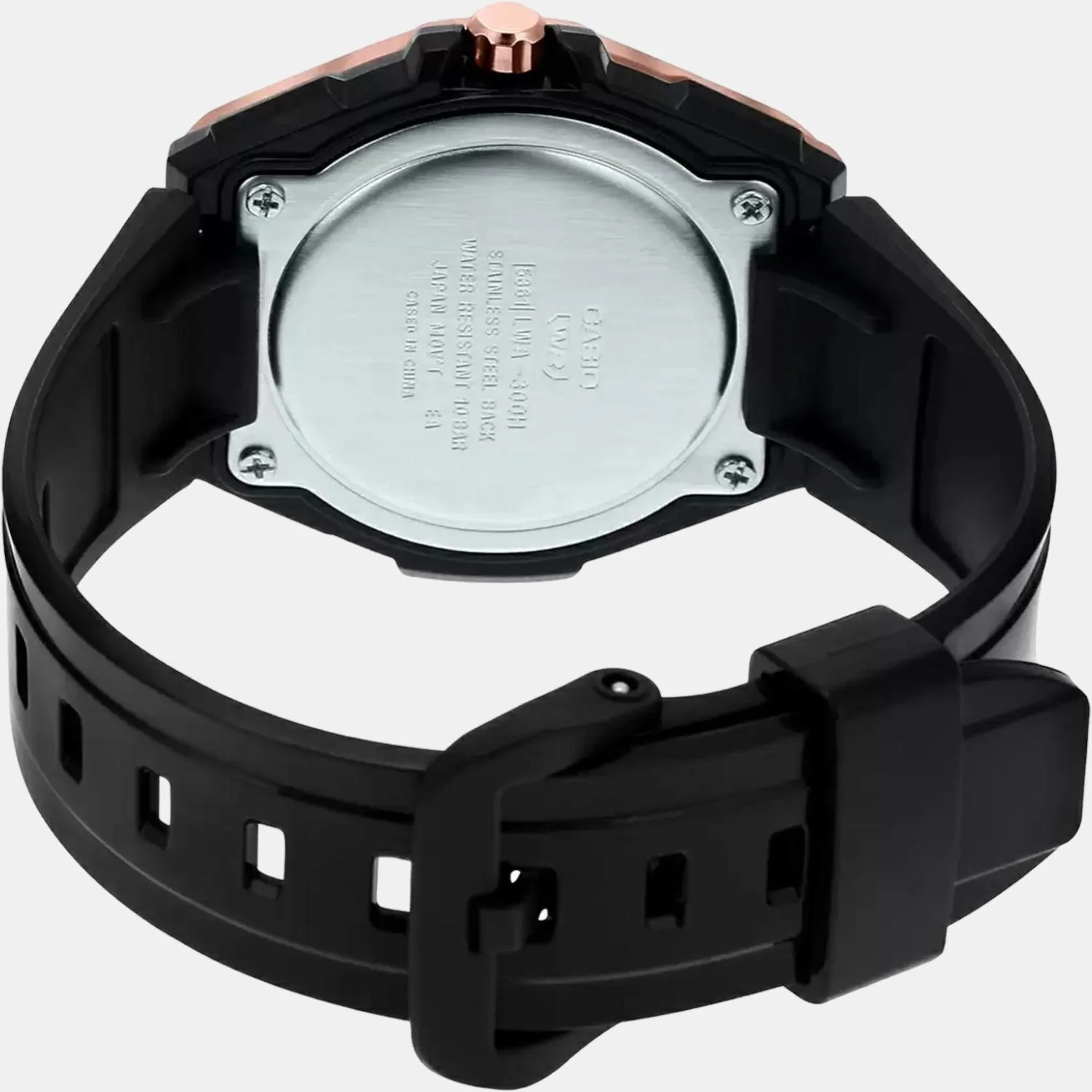 Youth Women Quartz Black Dial Analog Resin Watch D222 - Image 5
