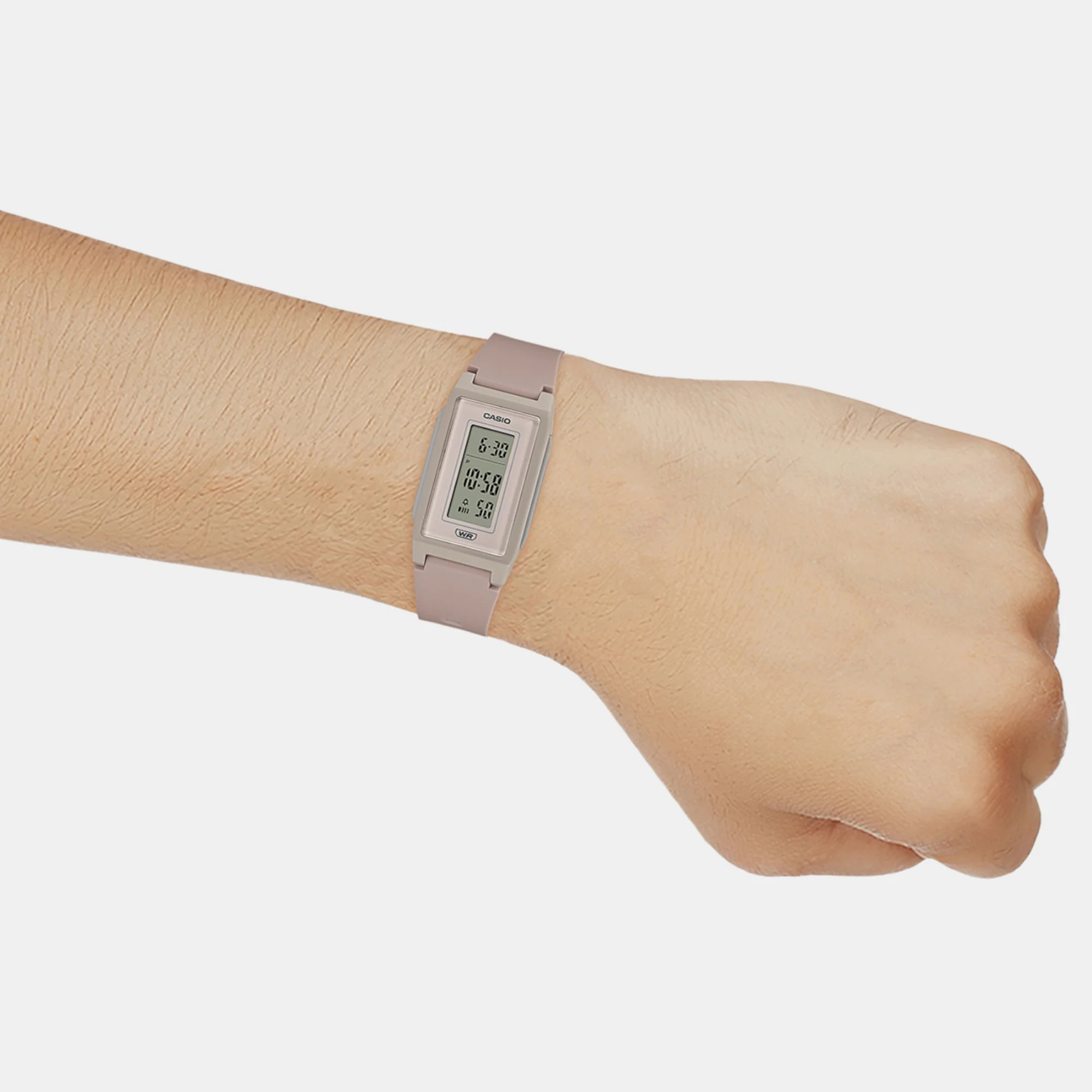 Youth Women Quartz Off White Dial Digital Resin Watch D298 - Image 5