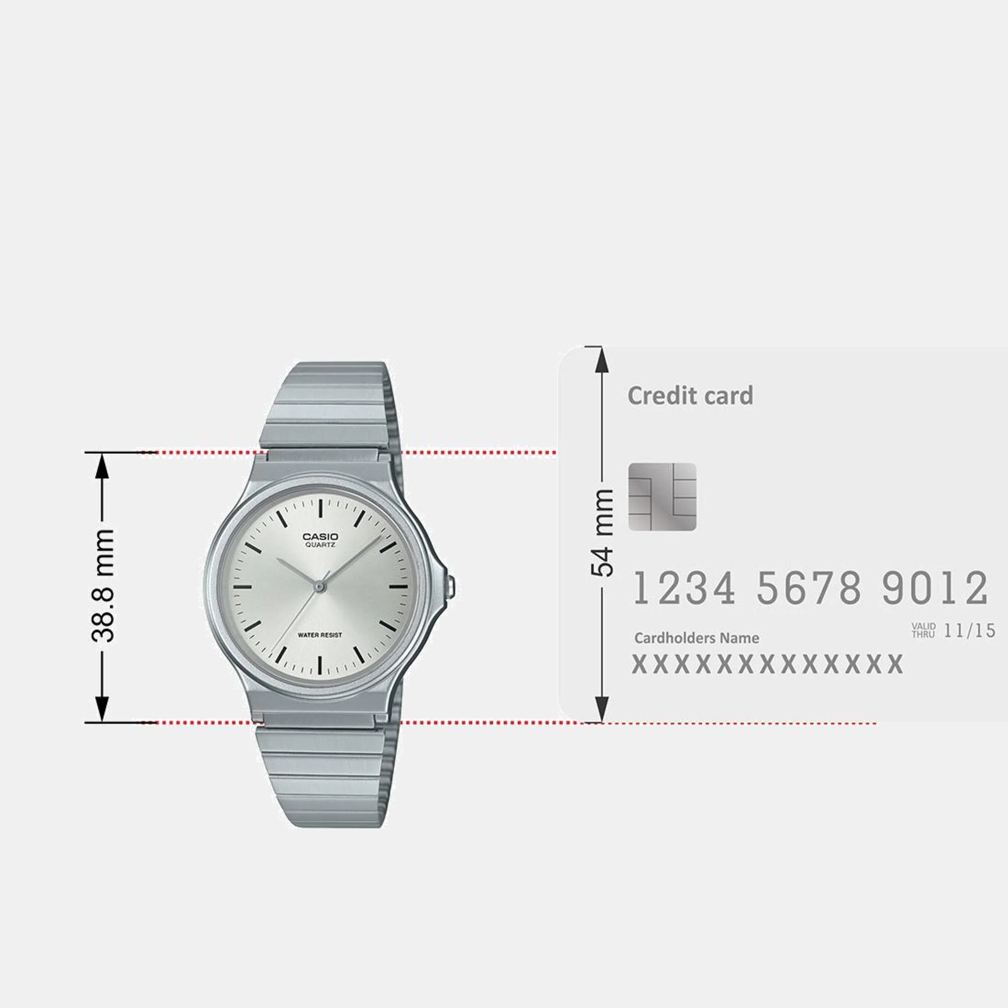 Youth Women Quartz Silver Dial Analog Stainless Steel Watch A2296 - Image 2
