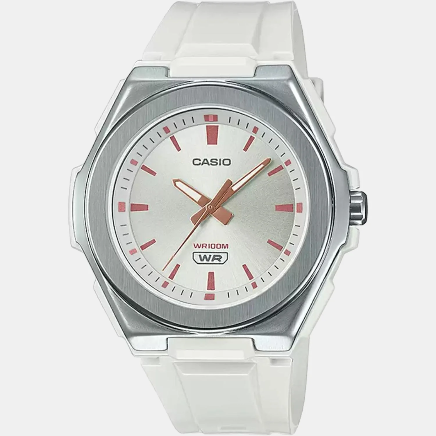 Youth Women Quartz White Dial Analog Resin Watch D221 - Image 2