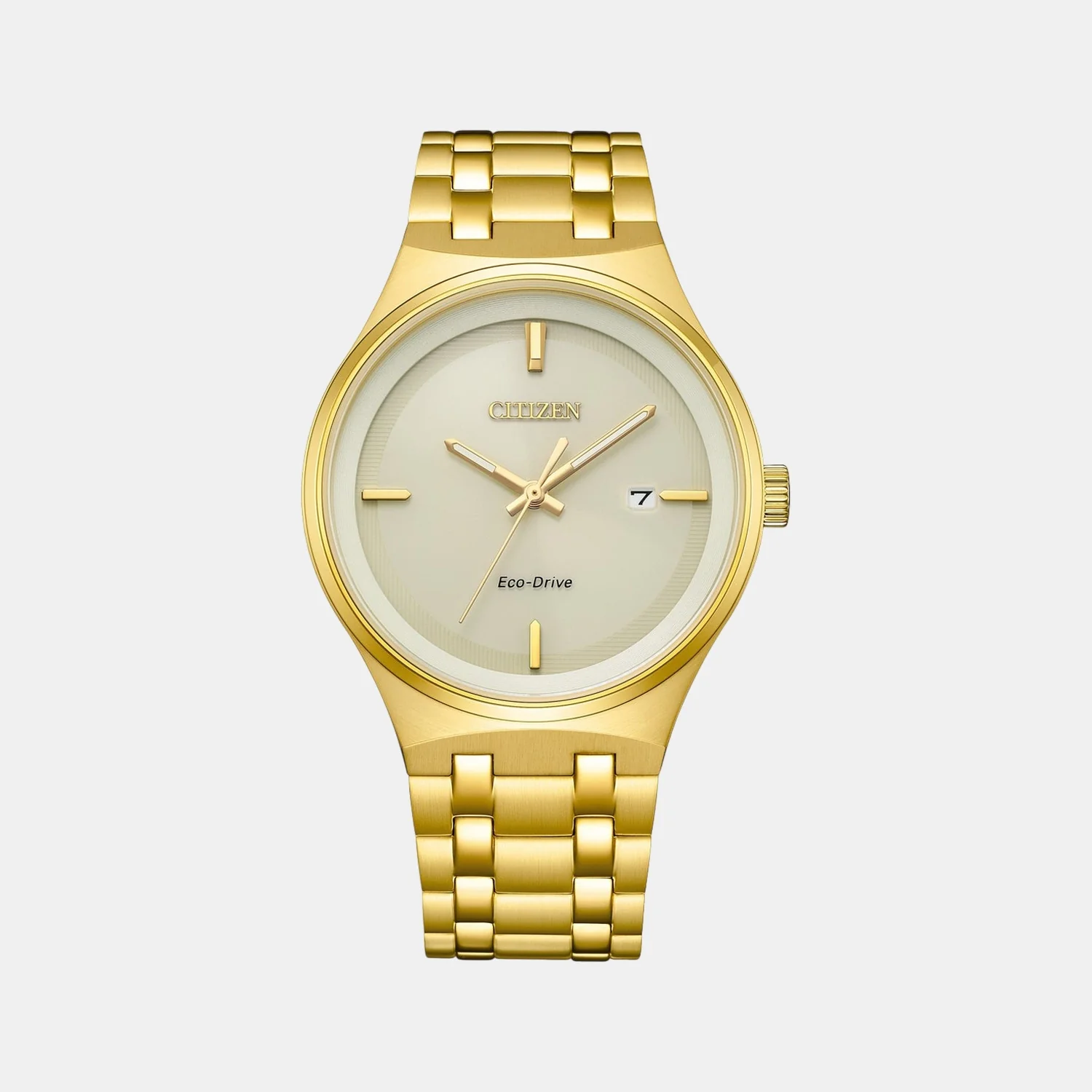 Axiom Men Quartz Champagne Dial Analog Stainless Steel Watch BM7652-52P