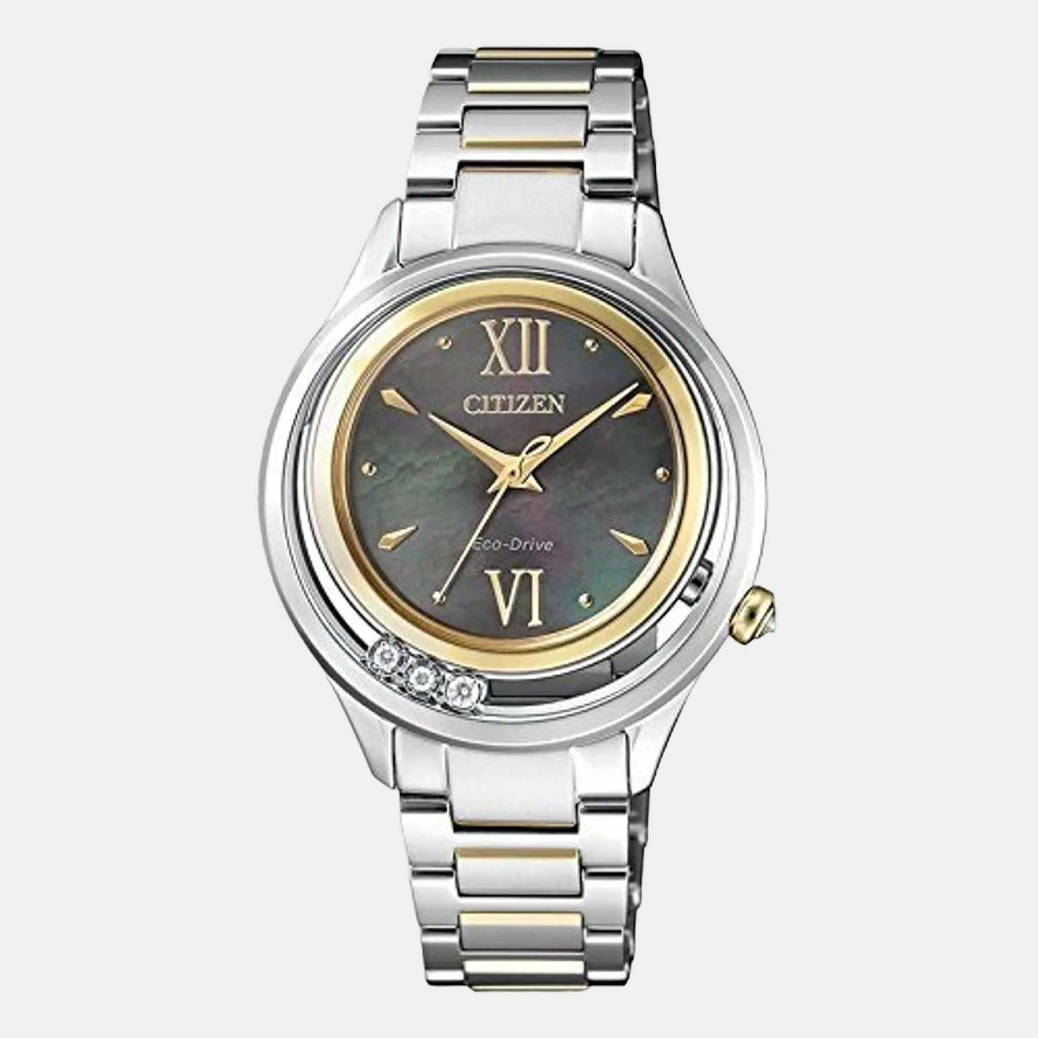 Citizen L Women Quartz Black Dial Analog Stainless Steel Watch EM0518-86Y - Image 2