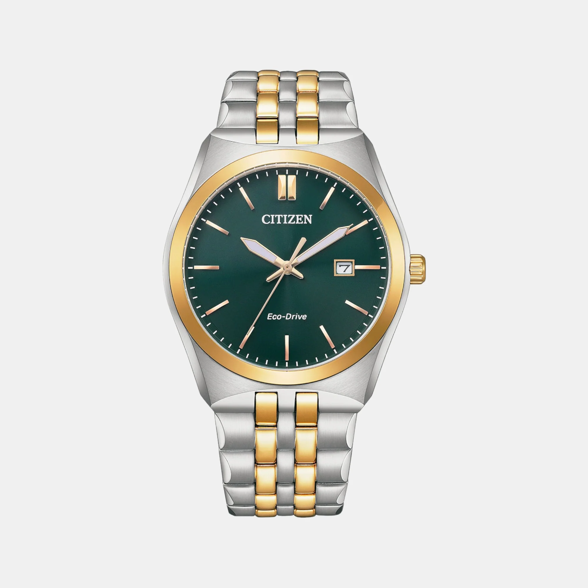 Corso Men Eco-Drive Green Dial Analog Stainless Steel Watch BM7339-89X - Image 2