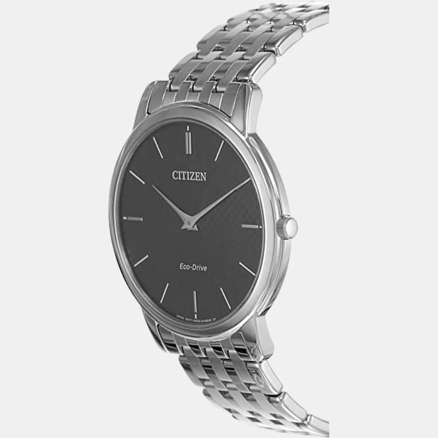Eco-Drive Men Eco-Drive Black Dial Analog Stainless Steel Watch AR1130-81H - Image 2