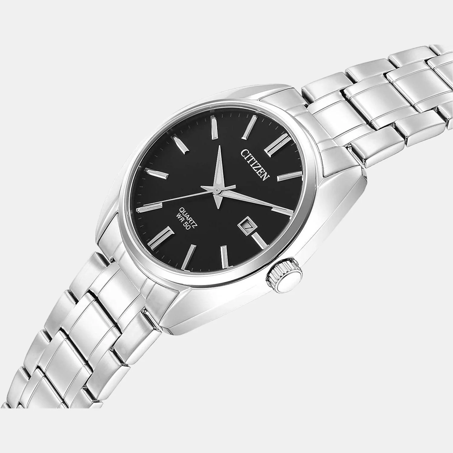Hyperion Men Quartz Black Dial Analog Stainless Steel Watch BI5100-58E - Image 3