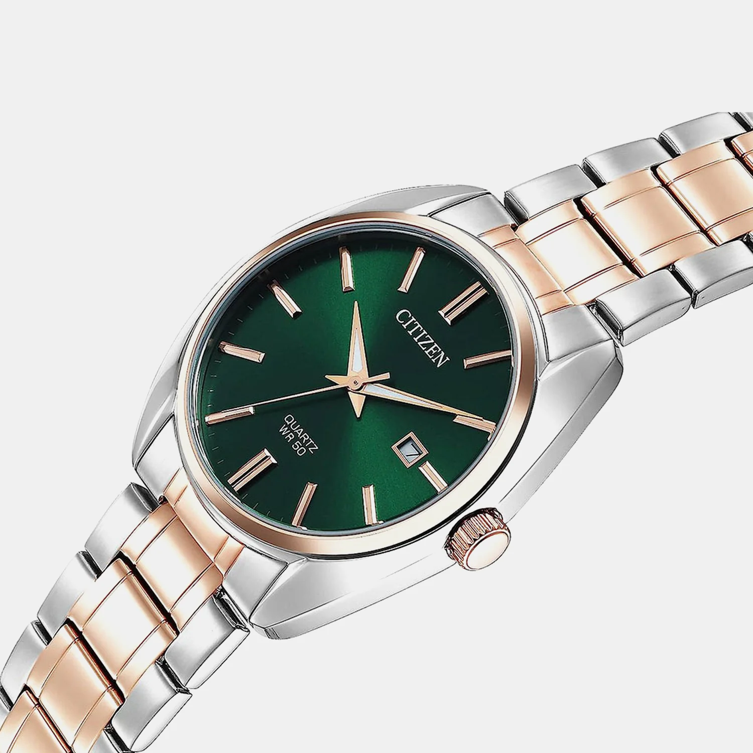Hyperion Men Quartz Green Dial Analog Stainless Steel Watch BI5104-57Z - Image 2