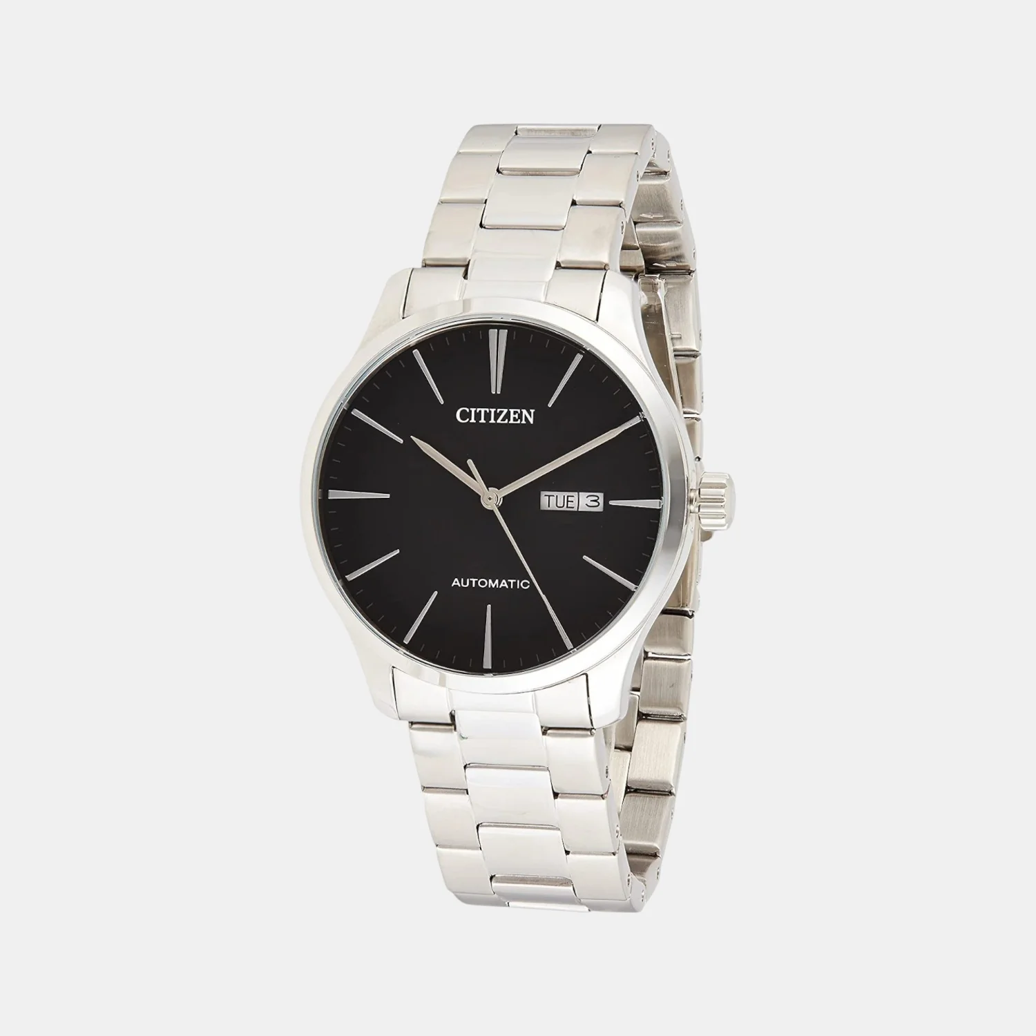 Men Automatic Black Dial Analog Stainless Steel Watch NH8350-83E