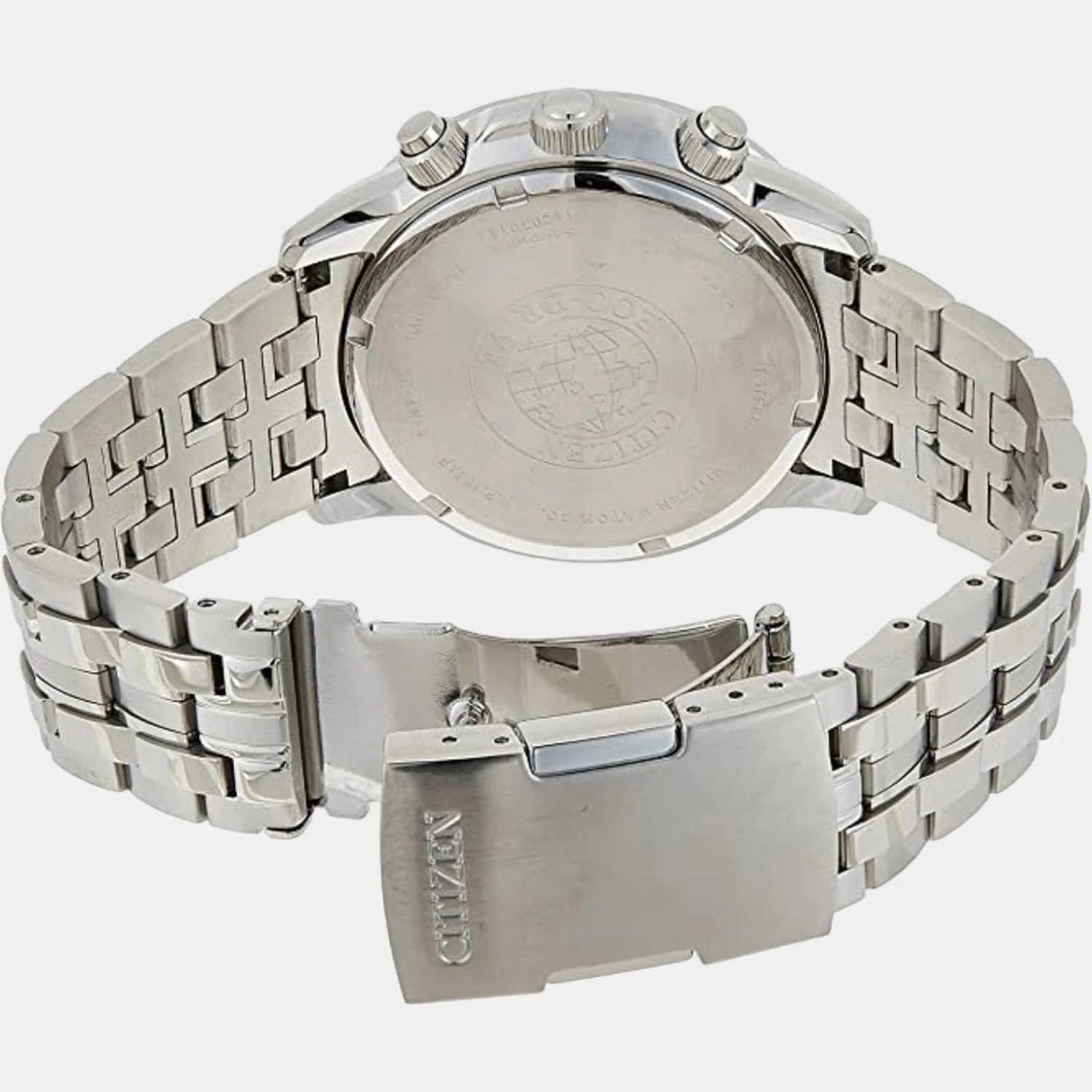 Men Automatic Black Dial Chronograph Stainless Steel Watch BL8140-80E - Image 2