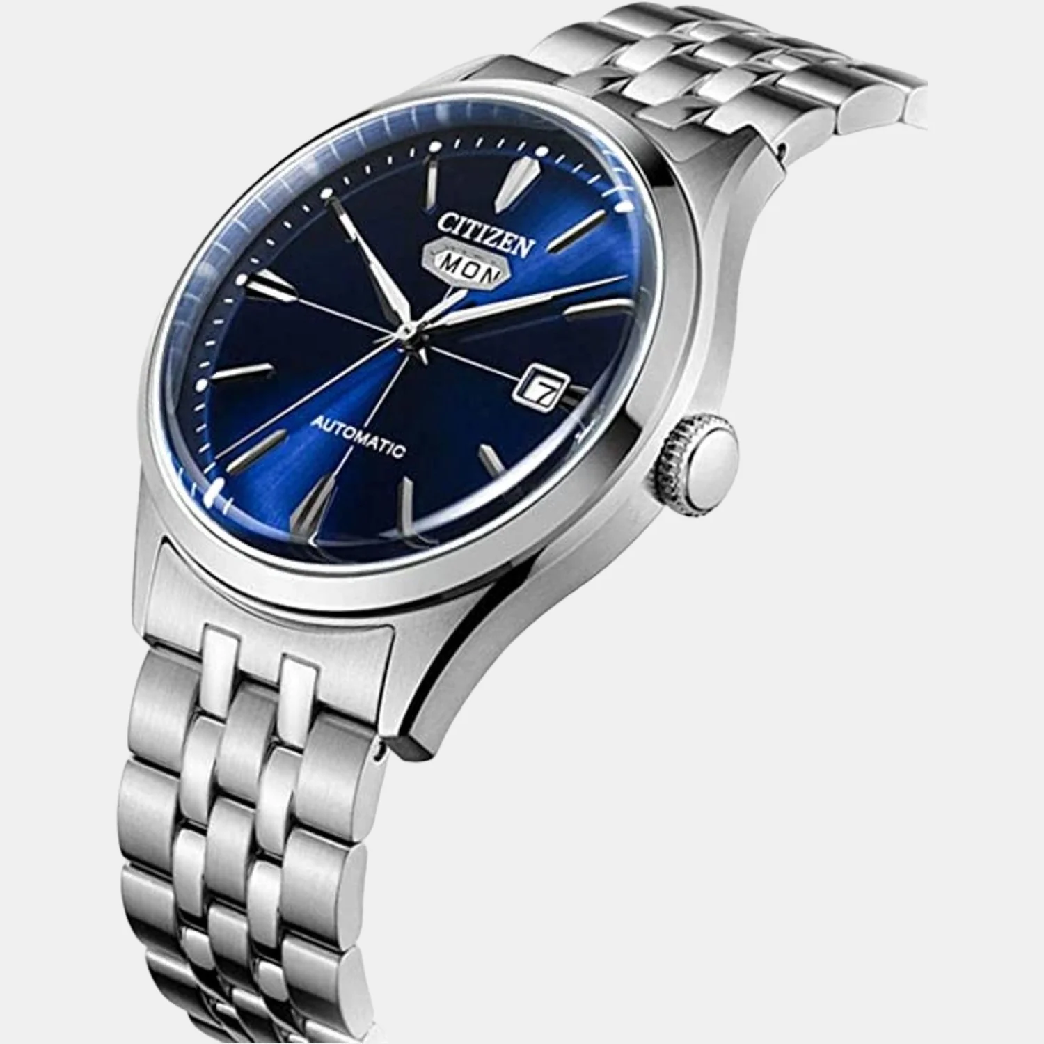 Men Automatic Blue Dial Analog Stainless Steel Watch NH8390-71L - Image 4