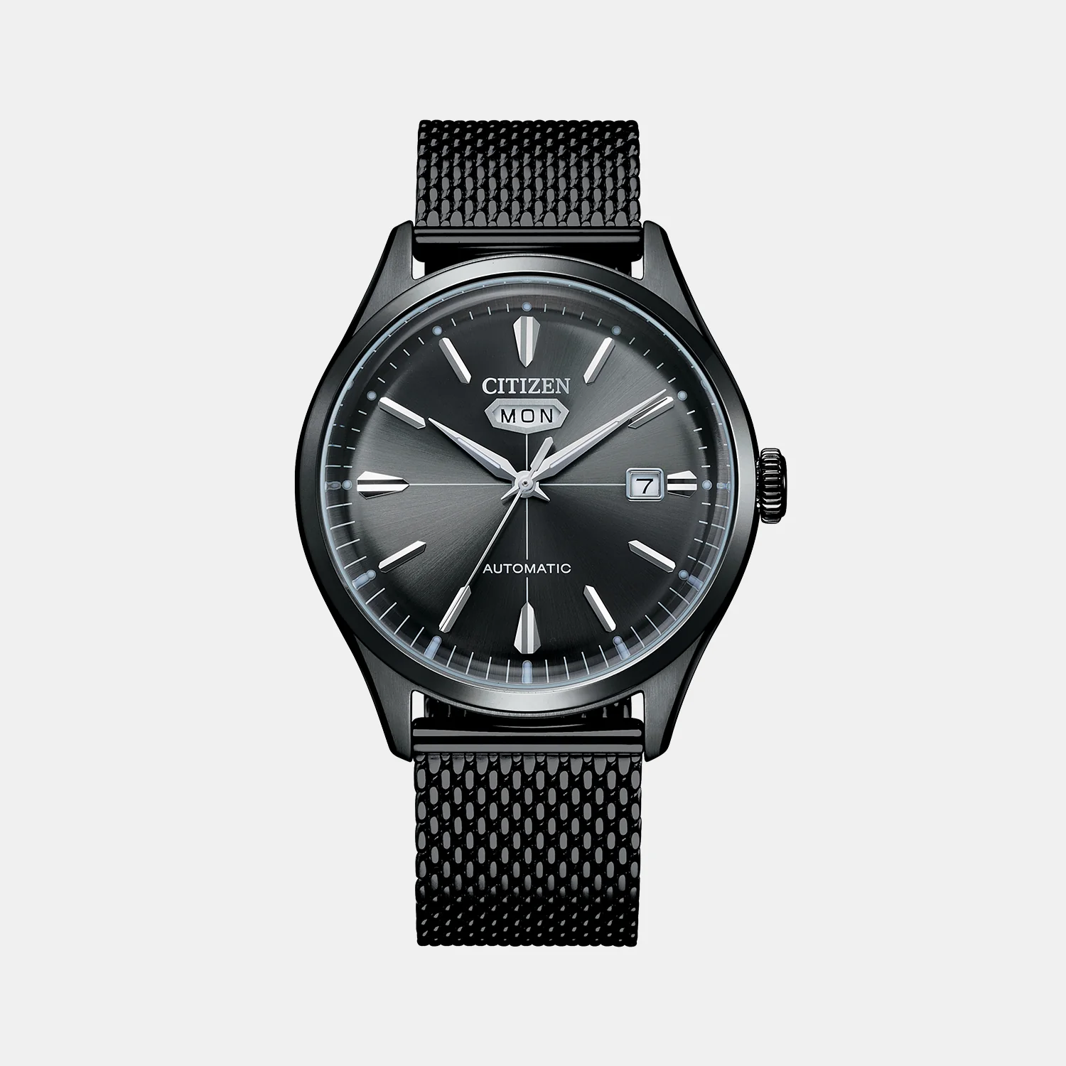 Men Automatic Black Dial Analog Stainless Steel Watch NH8397-80H - Image 4