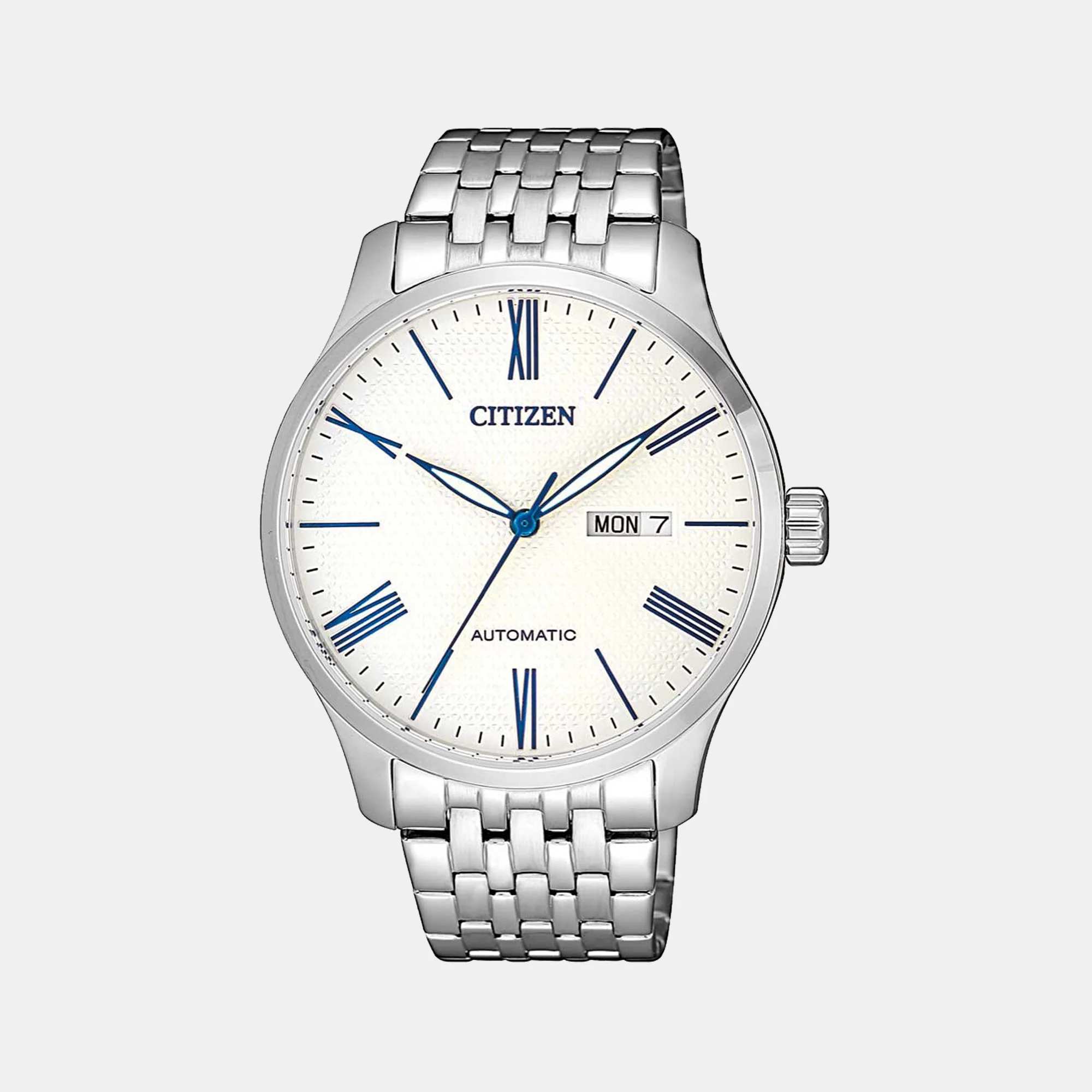 Men Automatic White Dial Analog Stainless Steel Watch NH8350-59B