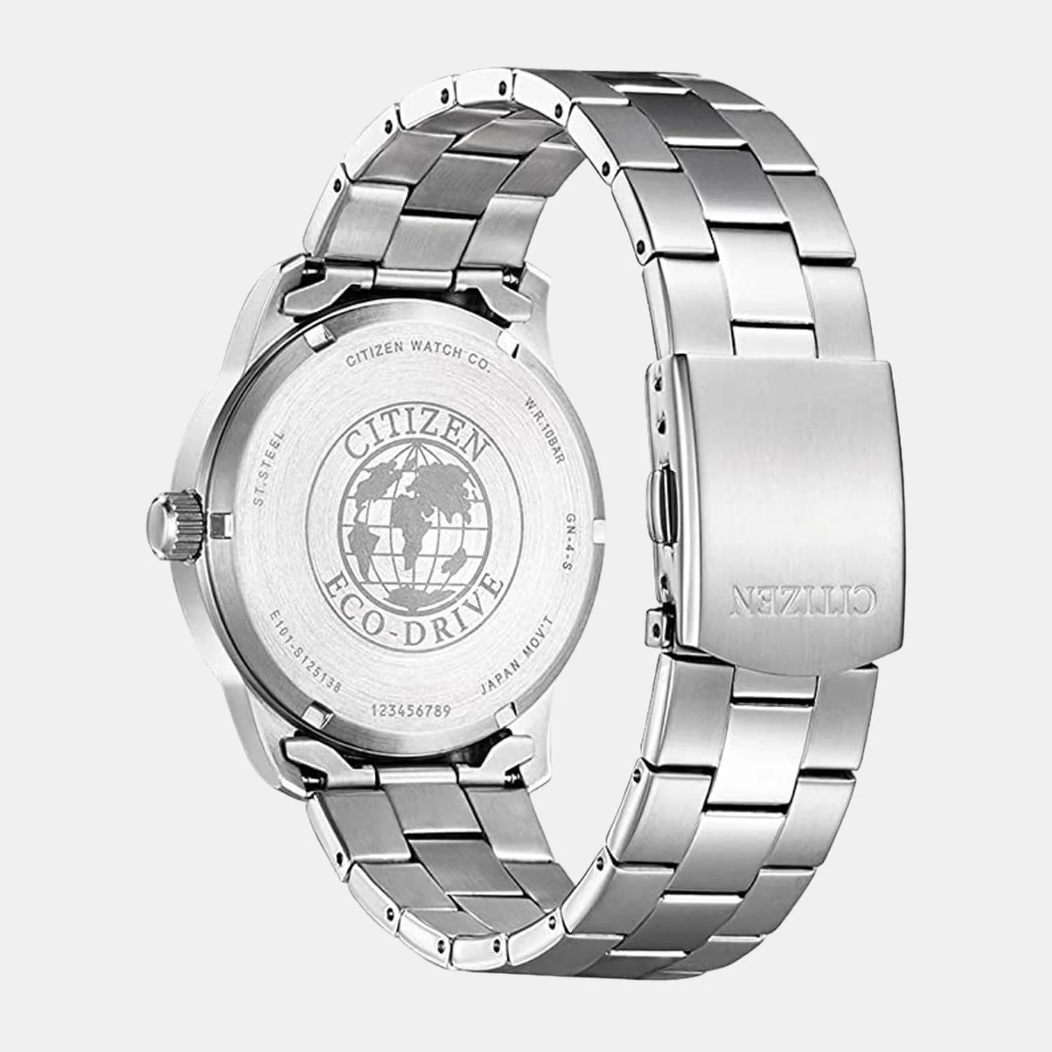 Men Eco-Drive Black Dial Analog Stainless Steel Watch BM8550-81E - Image 2