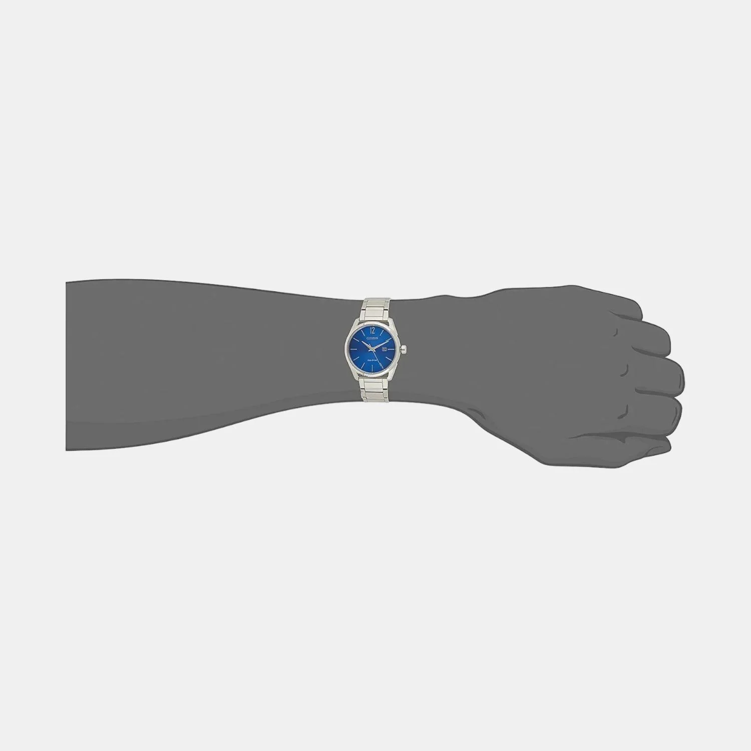 Men Eco-Drive Blue Dial Analog Stainless Steel Watch BM7411-83L - Image 4