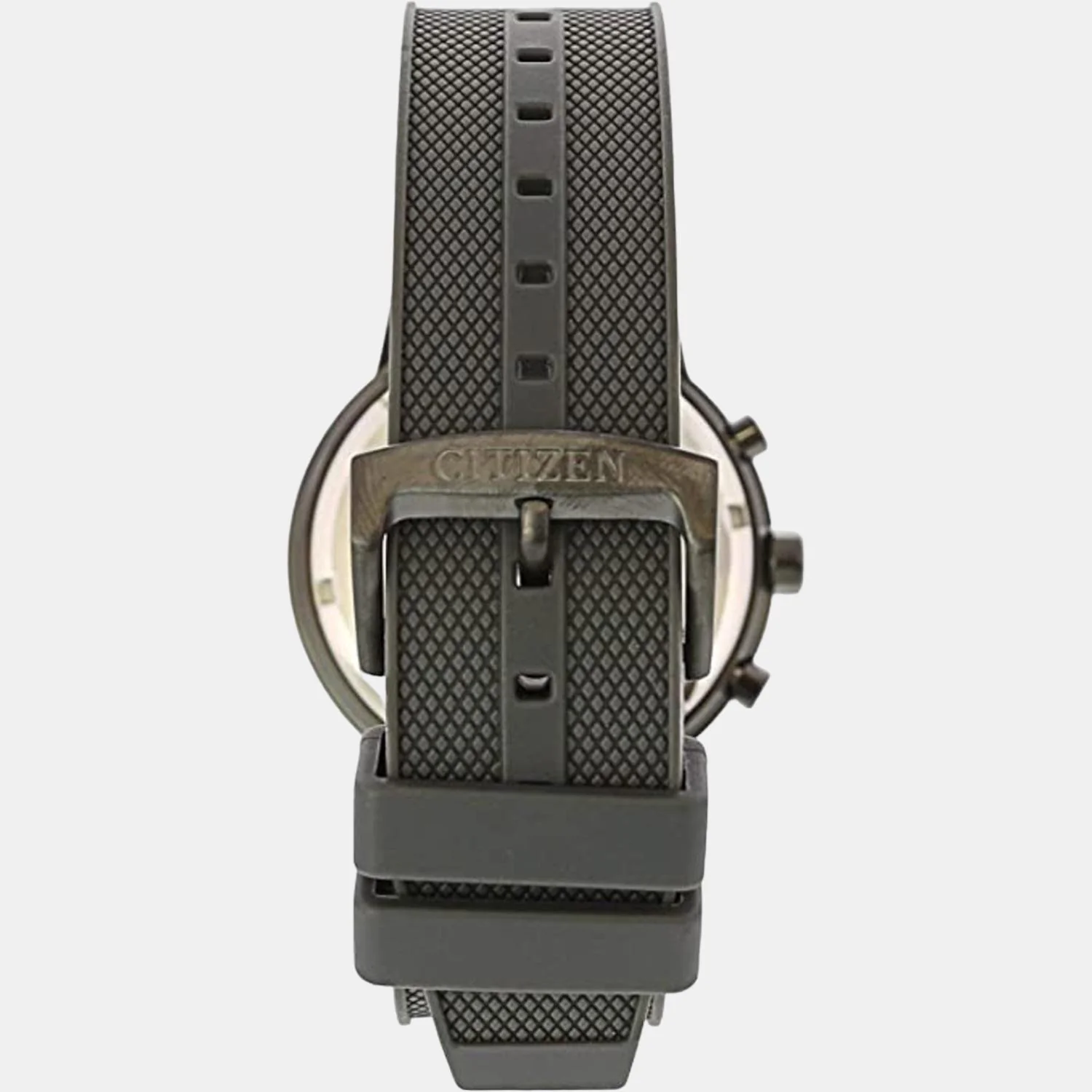 Men Eco-Drive Grey Dial Chronograph Rubber Watch CA4405-17H - Image 3