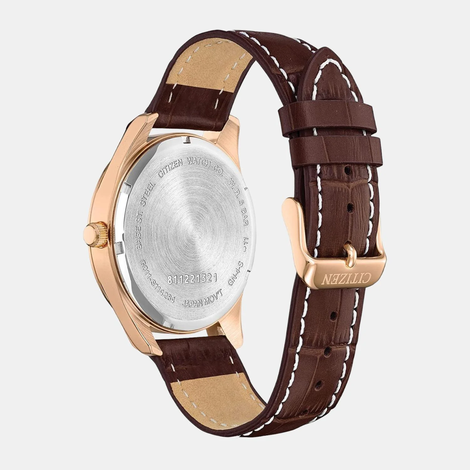 Men Quartz Black Dial Analog Leather Watch BI1033-04E - Image 3