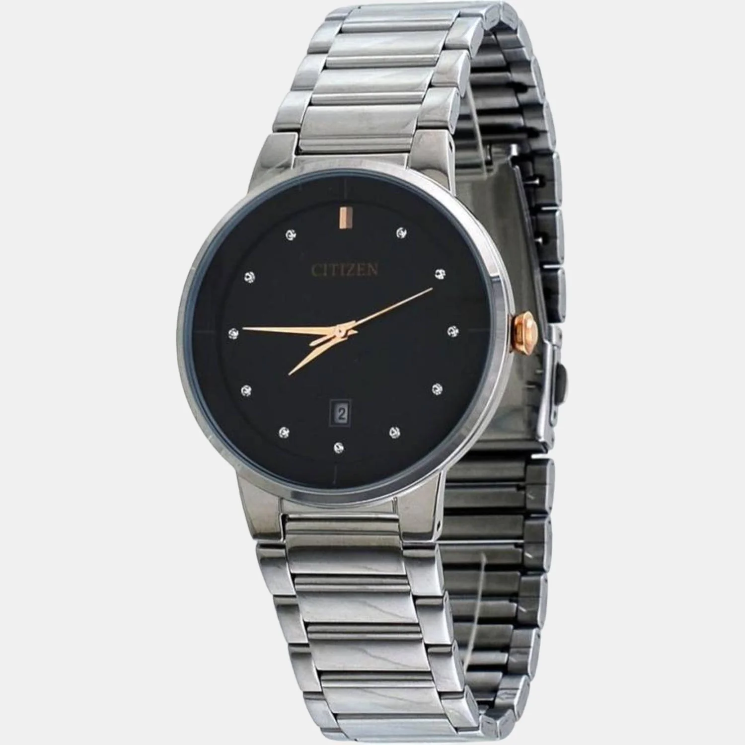 Men Quartz Black Dial Analog Stainless Steel Watch BI5014-58E - Image 3