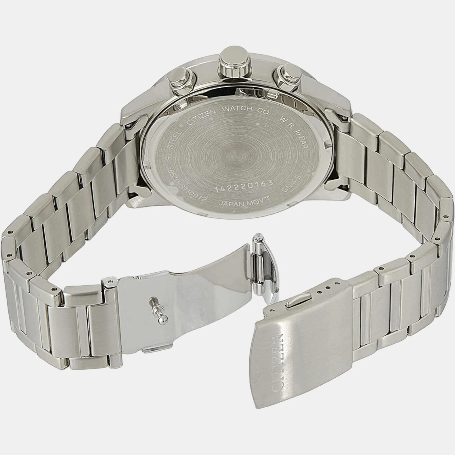 Men Quartz Black Dial Chronograph Silicone Watch AN3600-59L - Image 2