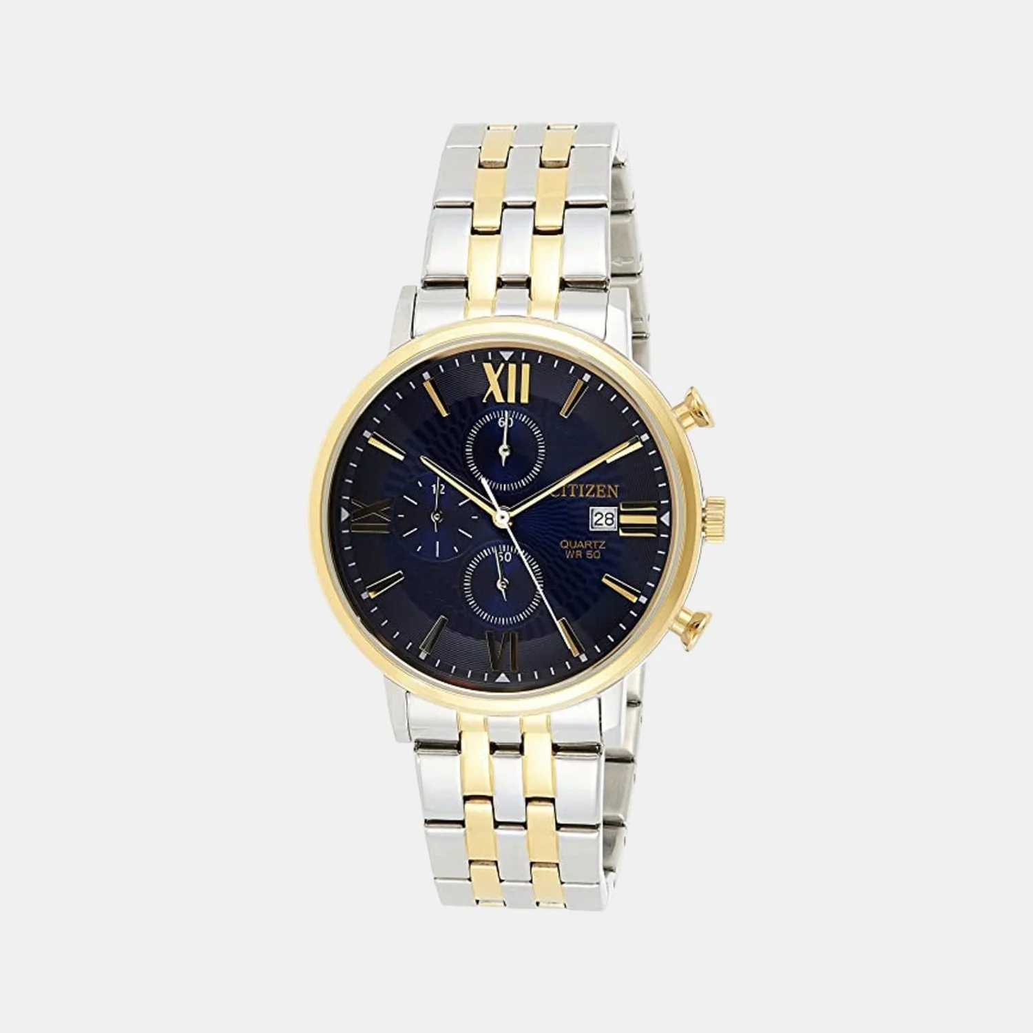 Men Quartz Black Dial Chronograph Stainless Steel Watch AN3616-75L