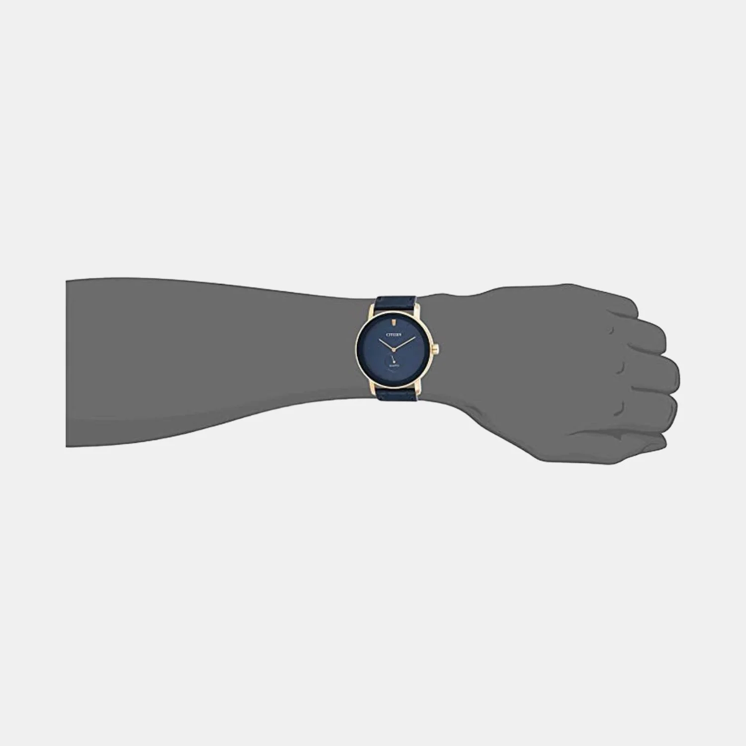 Men Quartz Blue Dial Analog Leather Watch BE9183-03L - Image 5