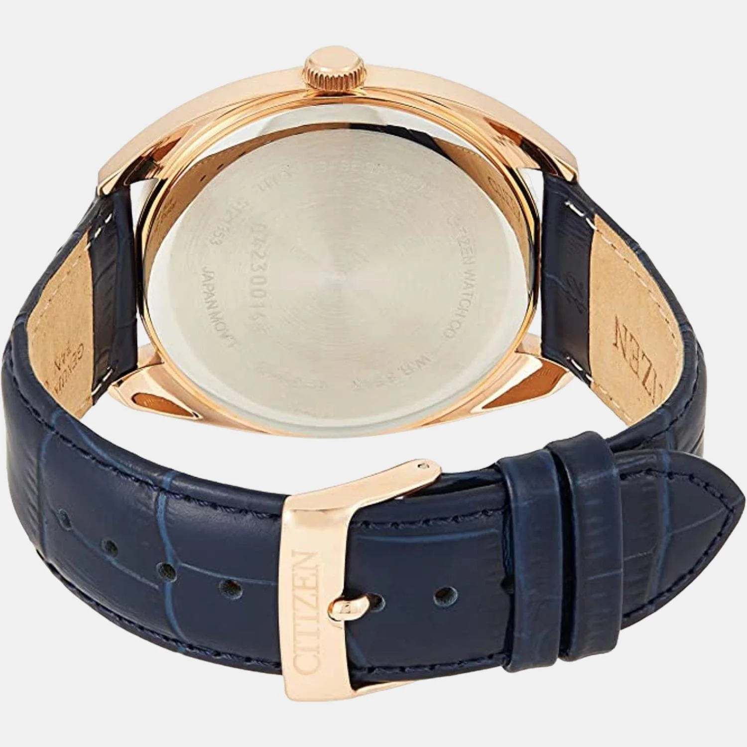 Men Quartz Blue Dial Analog Leather Watch BI5093-01L - Image 2