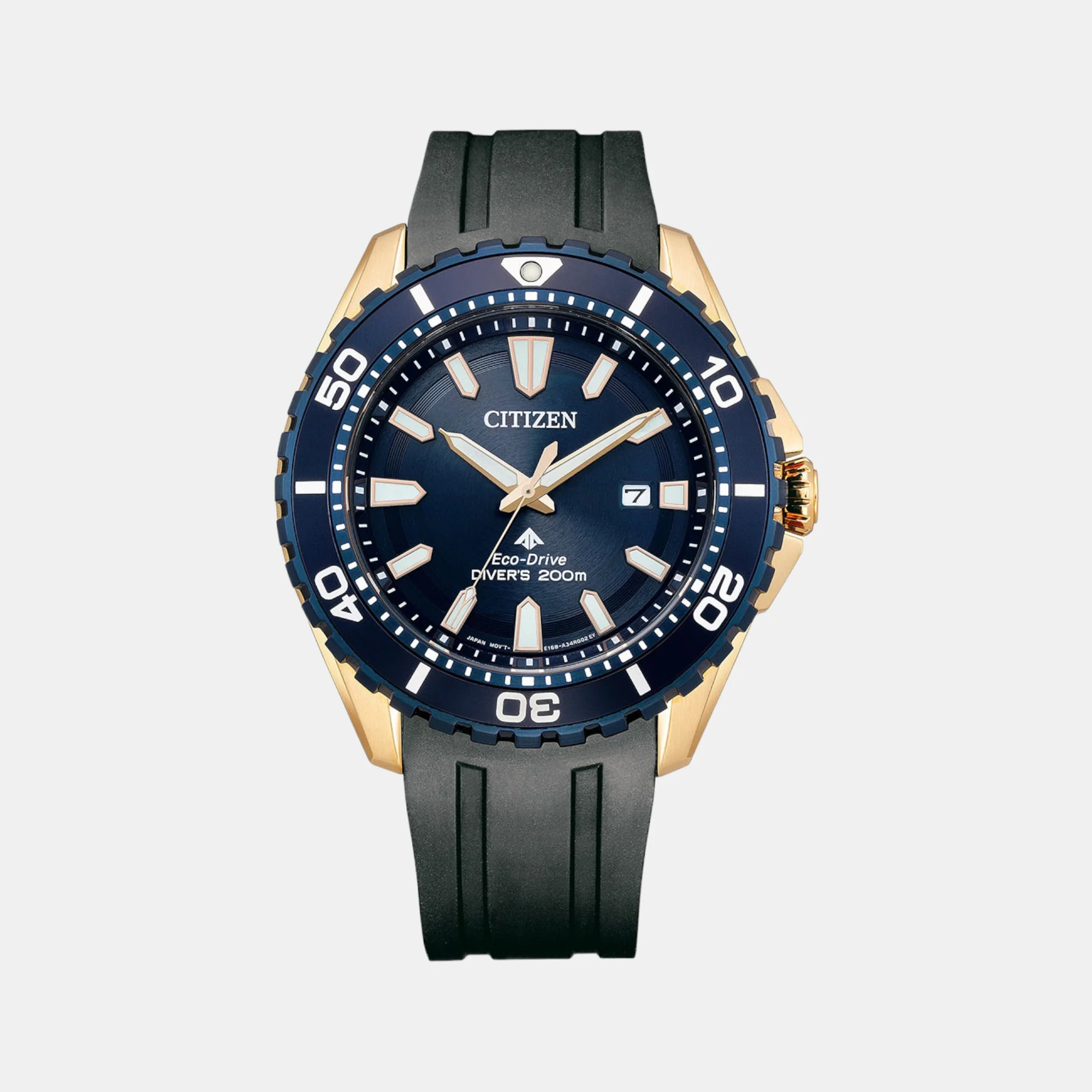 Men Quartz Blue Dial Analog Silicone Watch BN0196-01L