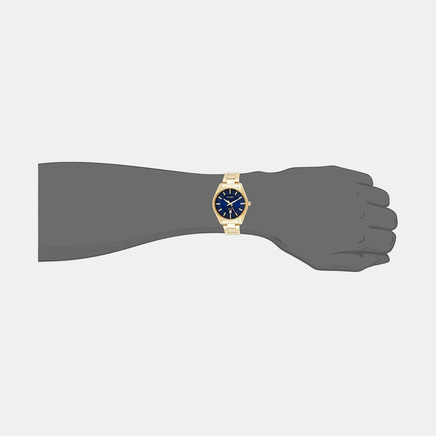 Men Quartz Gold Dial Analog Stainless Steel Watch BI1032-58L - Image 4
