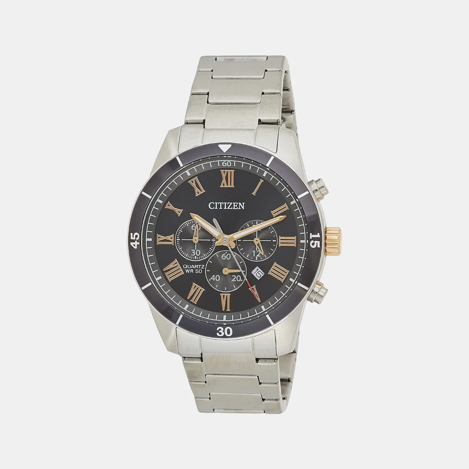 Men Quartz Black Dial Chronograph Watch AN8168-51H - Image 2