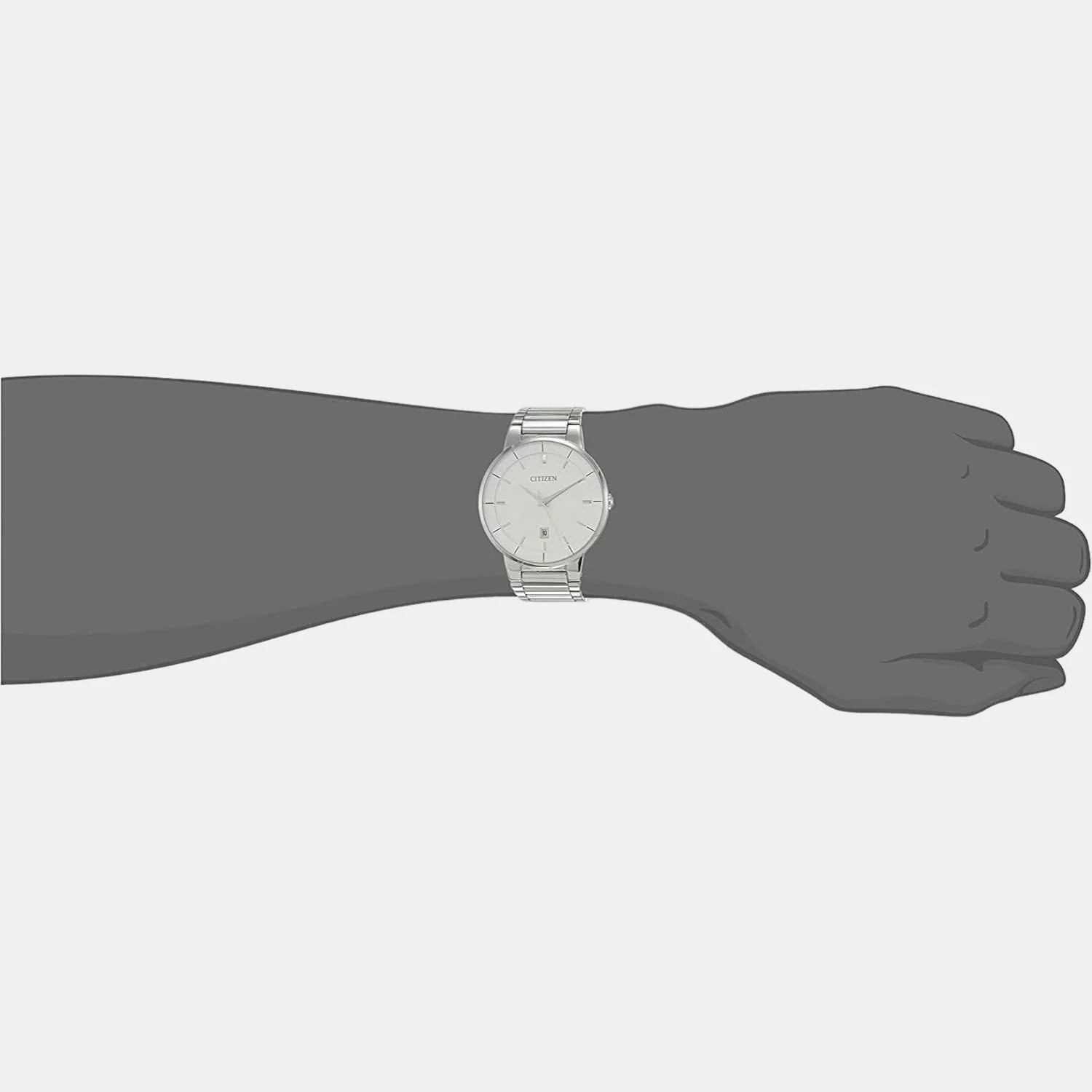 Men Quartz Silver Dial Analog Stainless Steel Watch BI5010-59A - Image 4